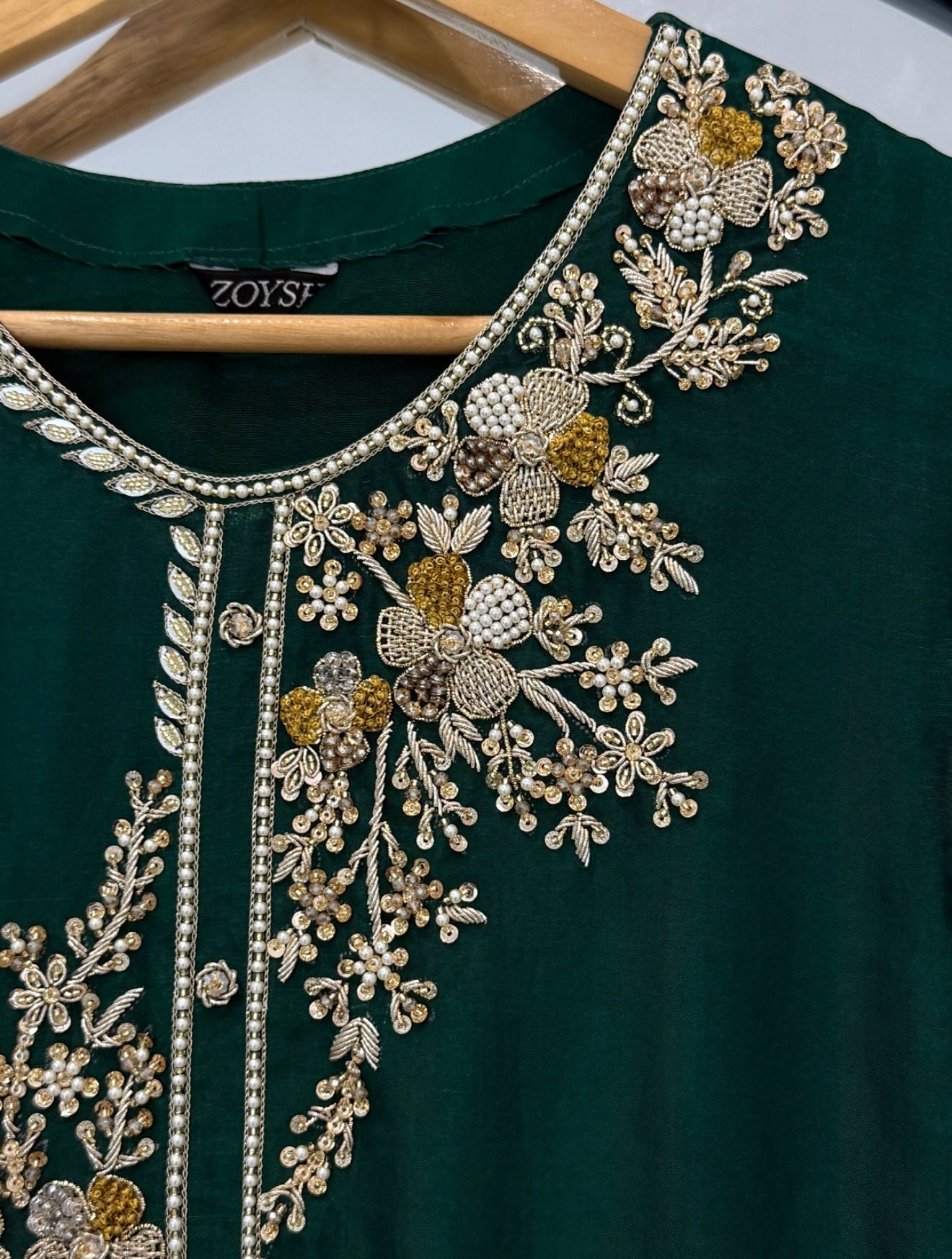 3 Piece - Embroidered Russian Silk Suit