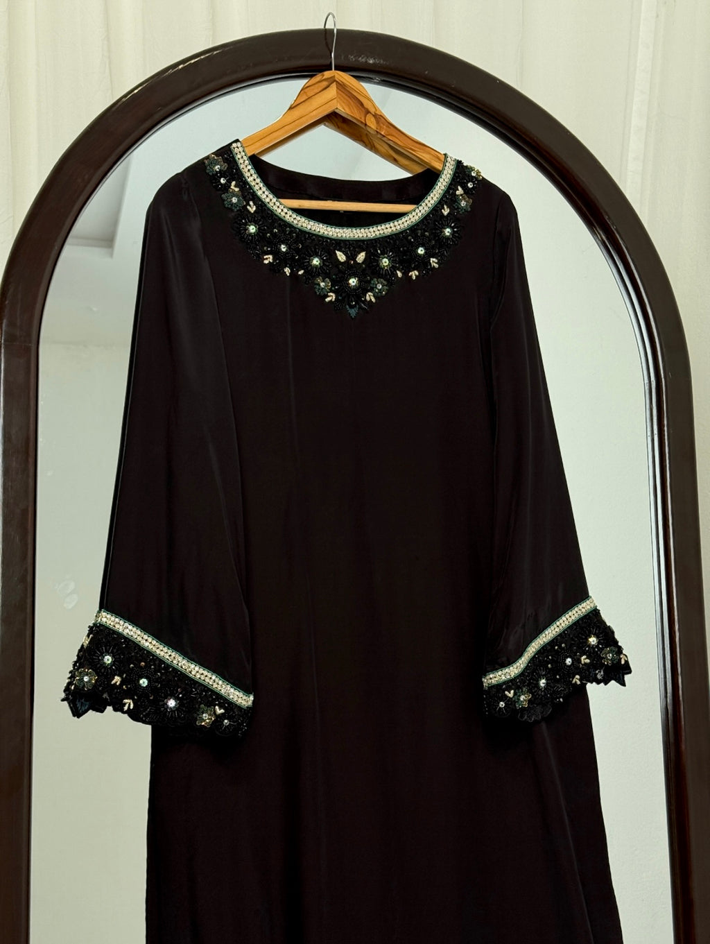 3 Piece - Embroidered Russian Silk Suit