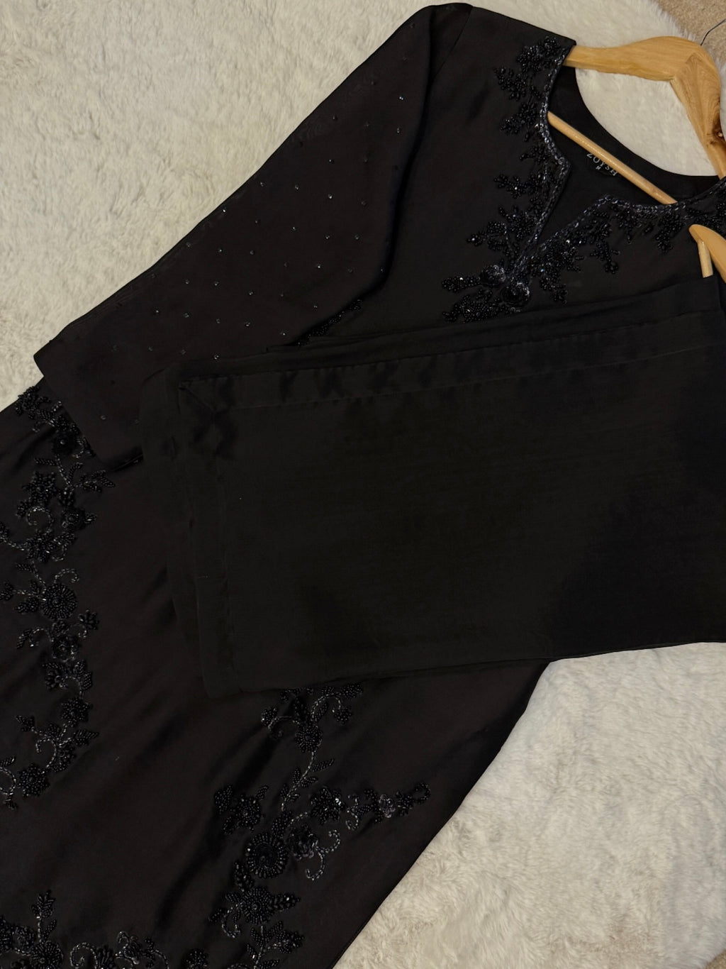 3 Piece - Embroidered Russian Silk Suit