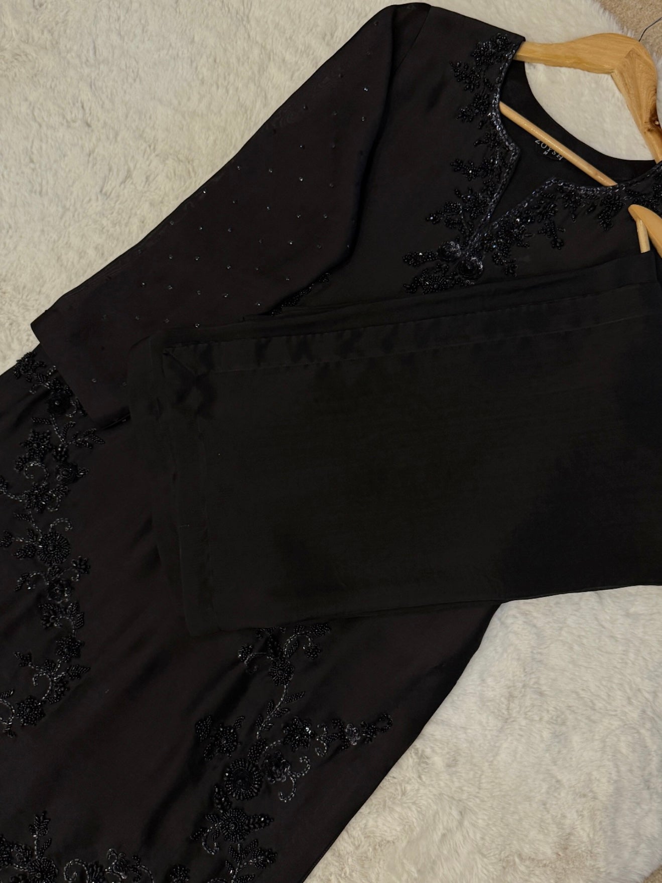 3 Piece - Embroidered Russian Silk Suit