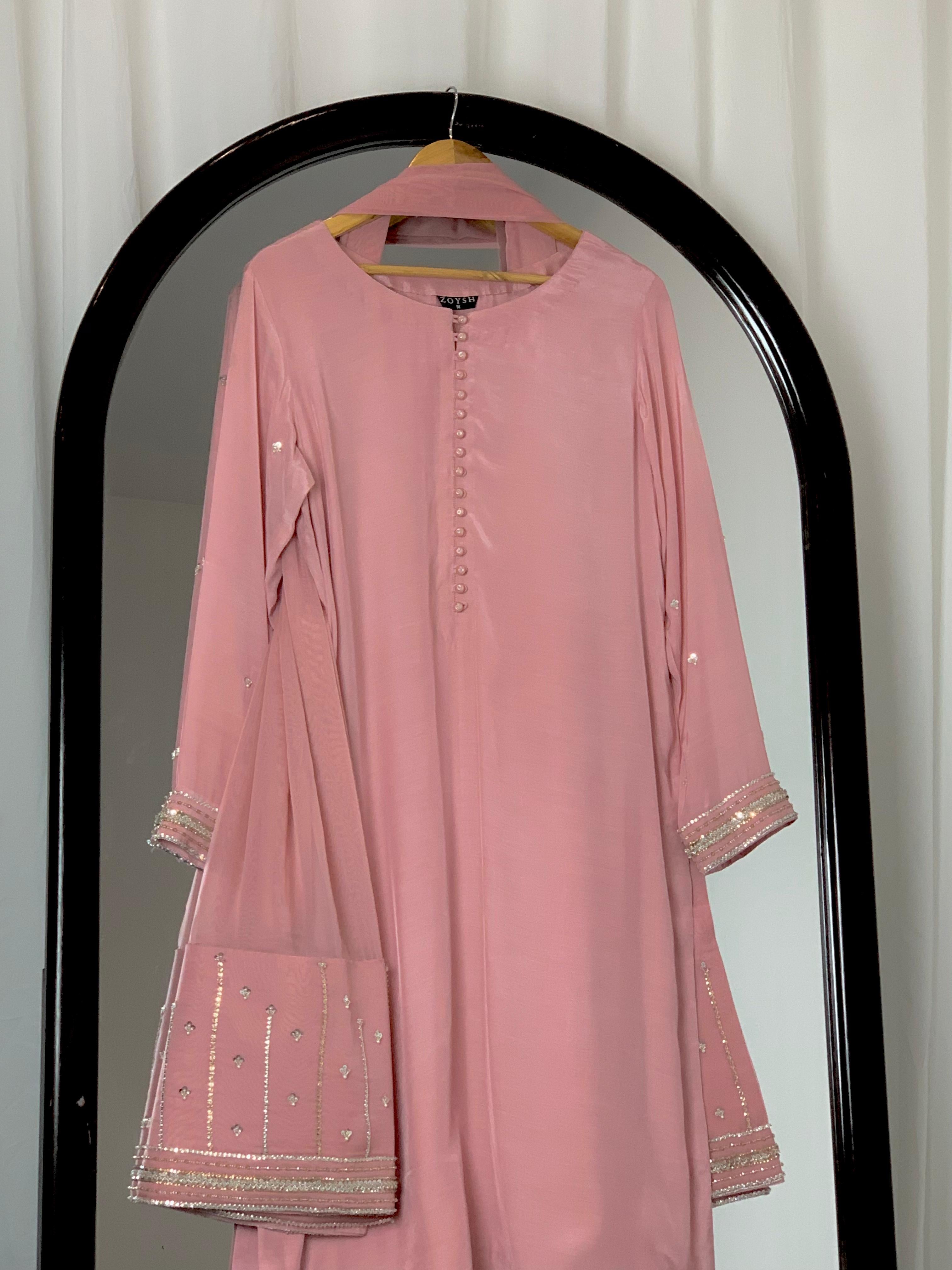 3pc-Silk Embroidered suit ( ZRS-730 )
