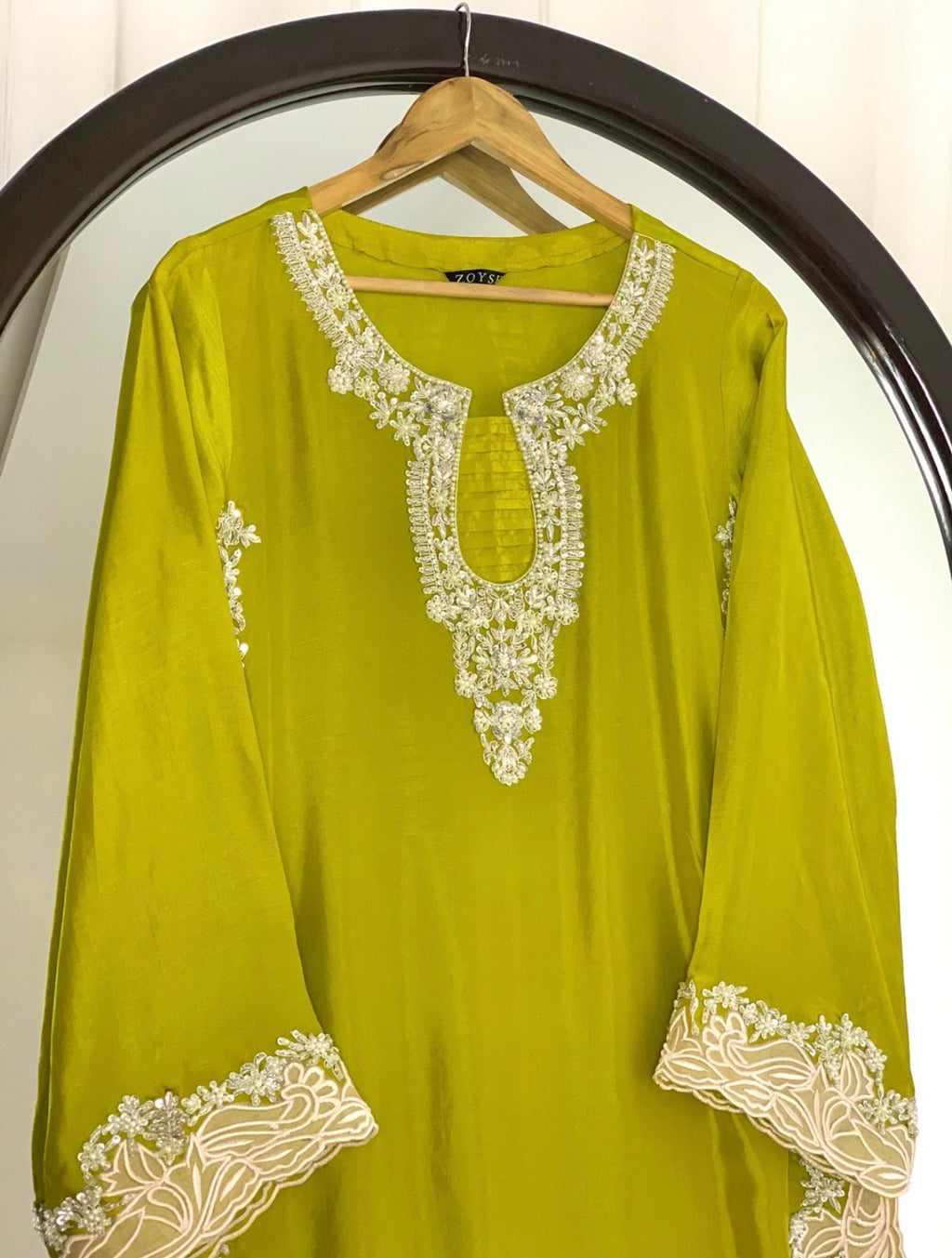 3 Piece - Embroidered Tussle Silk Suit