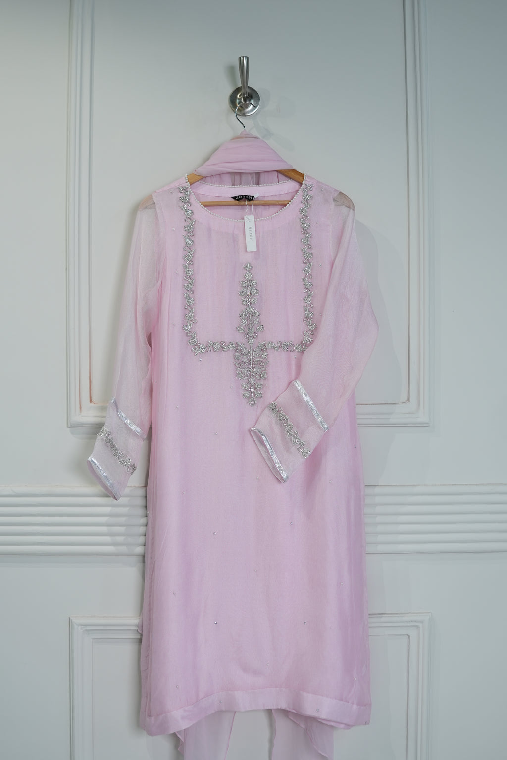 2pc-Silk Embroidered suit ( ZL-324 )