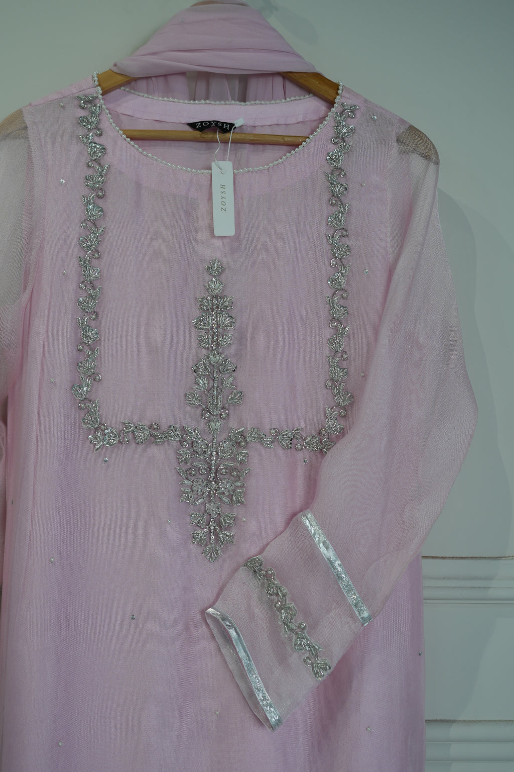 2pc-Silk Embroidered suit ( ZL-324 )
