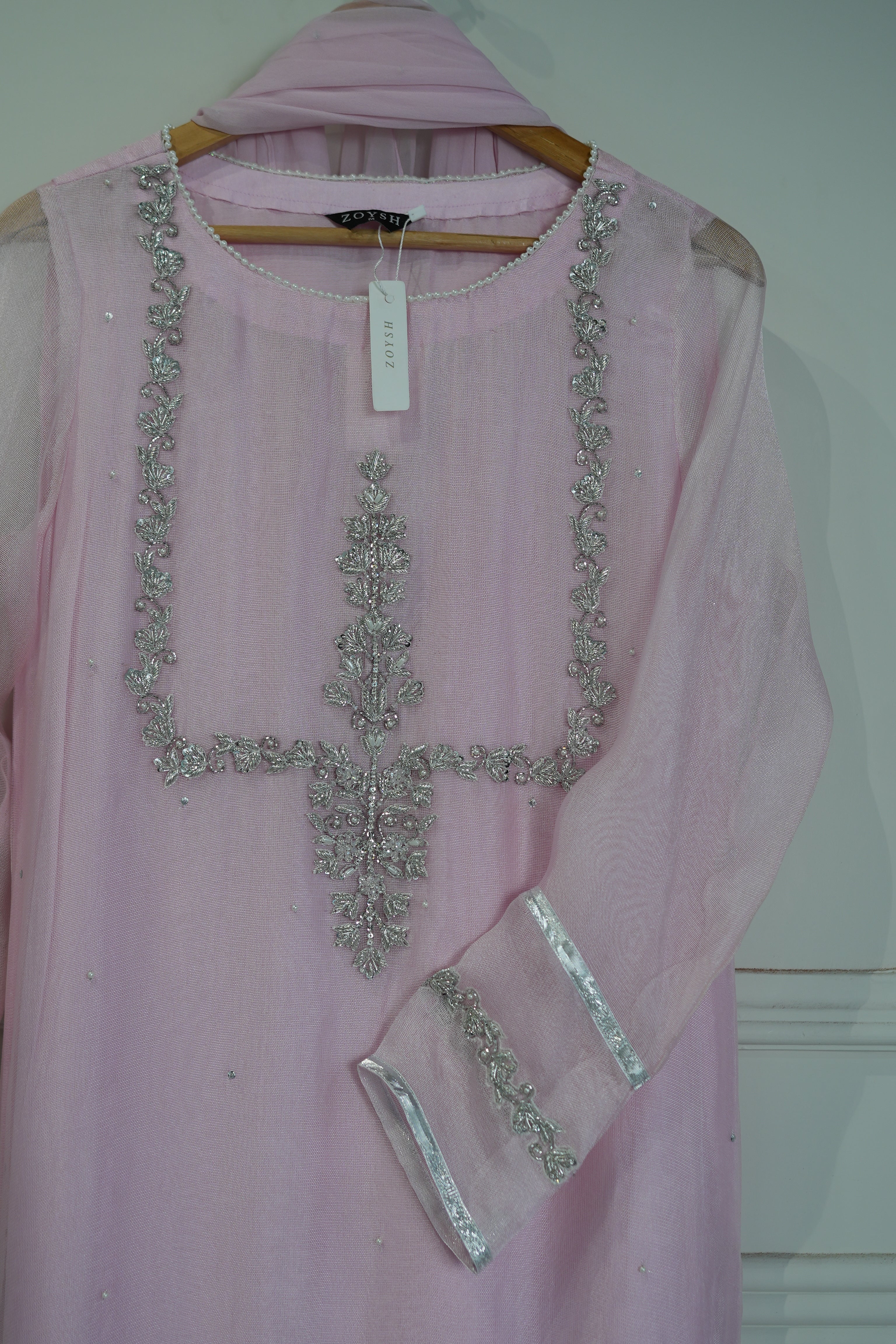 2pc-Silk Embroidered suit ( ZL-324 )