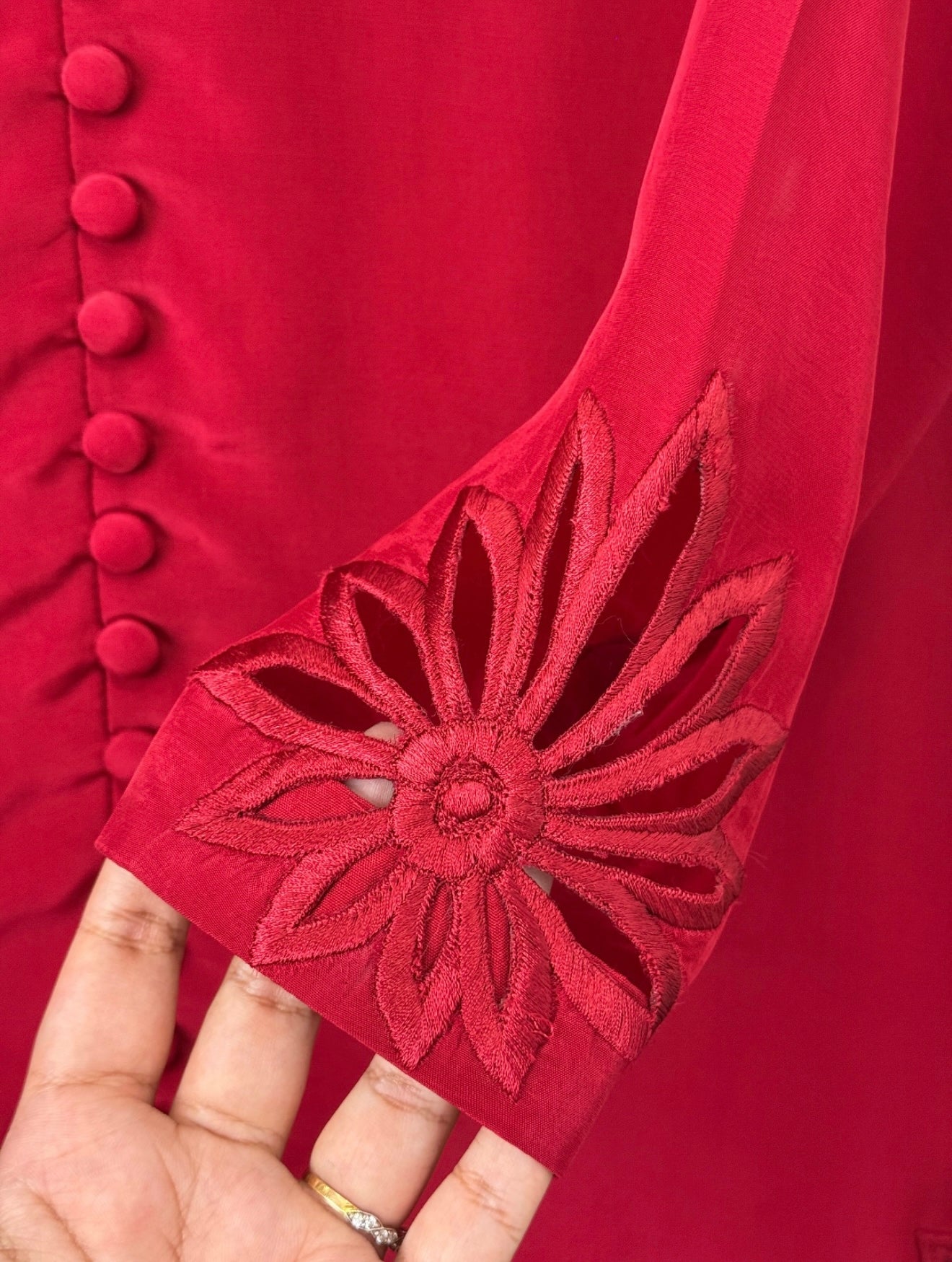 3 Piece - Embroidered Russian Silk  Suit