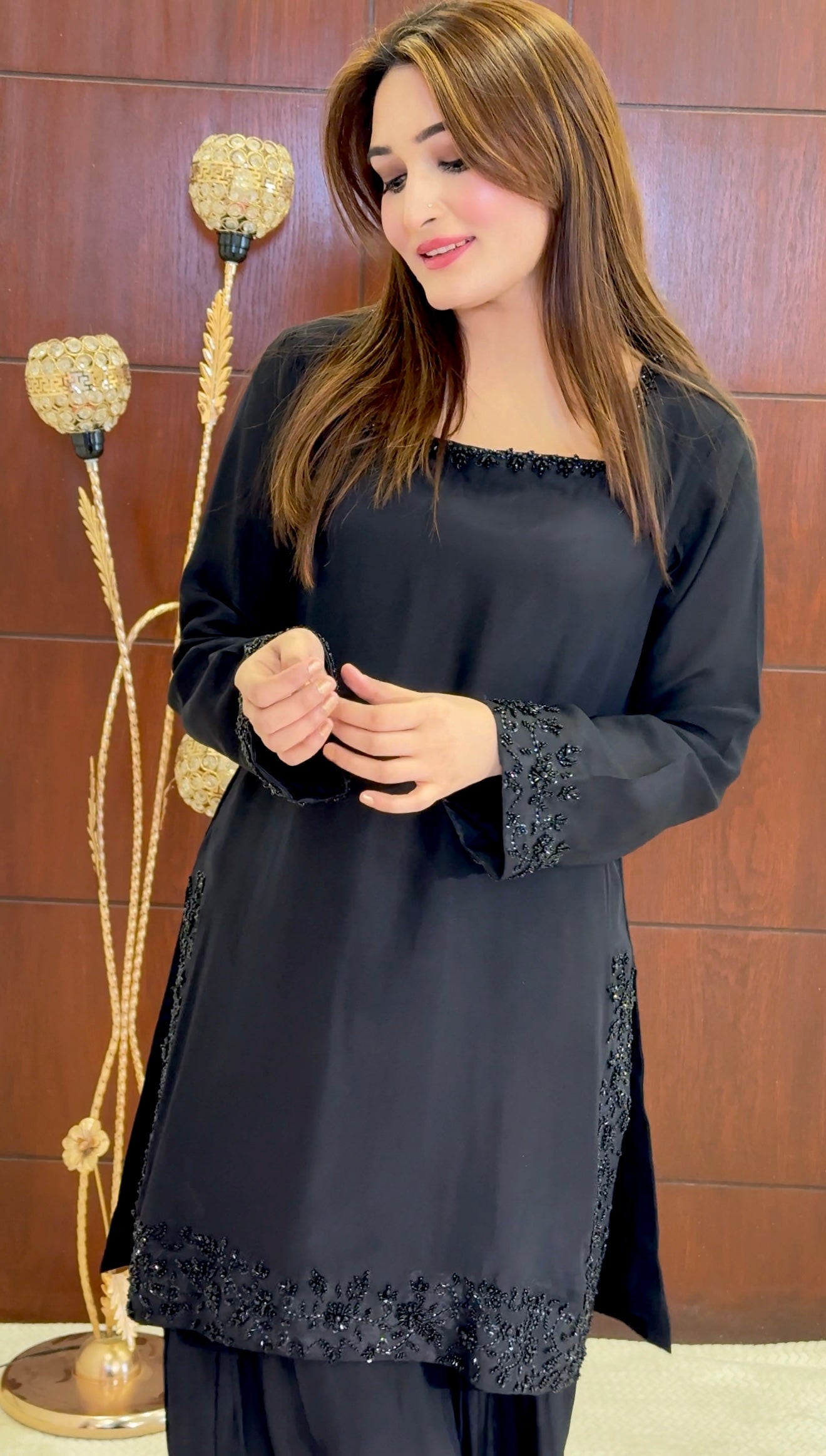 3 Piece - Embroidered Tussle Suit