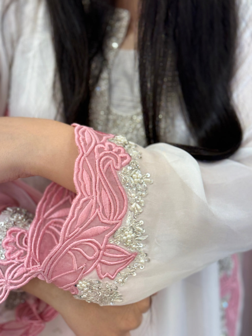 3pc-Silk Embroidered suit ( ZTS-713 )