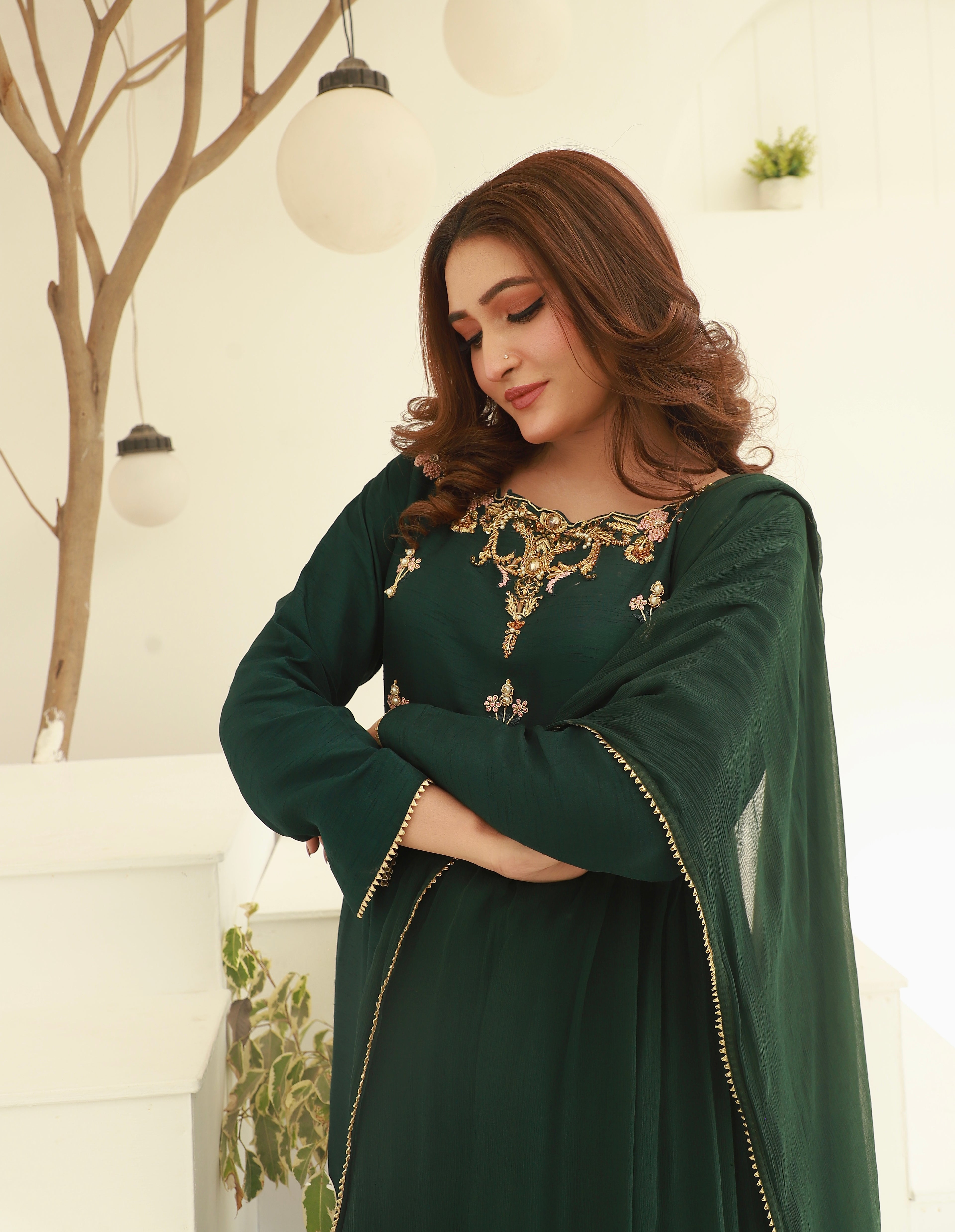 2pc-Silk Embroidered suit ( ZRS-503 )