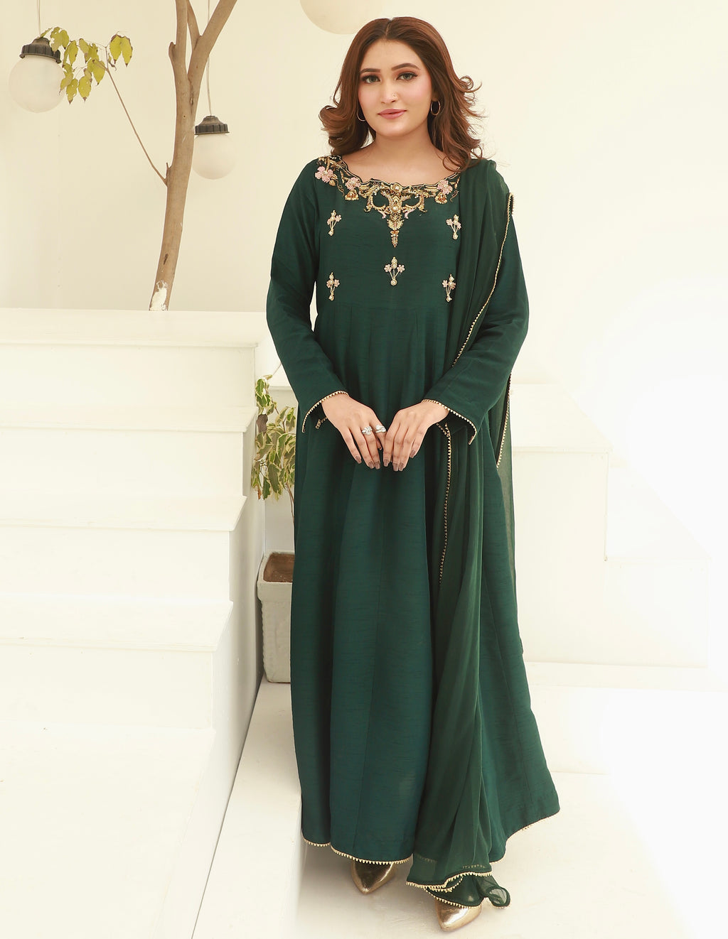 2pc-Silk Embroidered suit ( ZRS-503 )