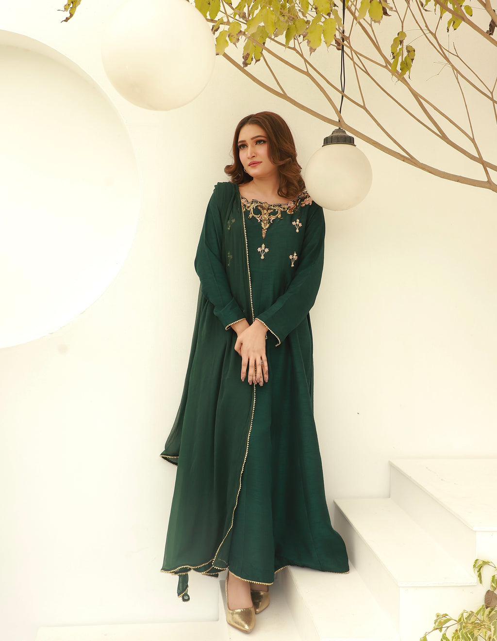2pc-Silk Embroidered suit ( ZRS-503 )