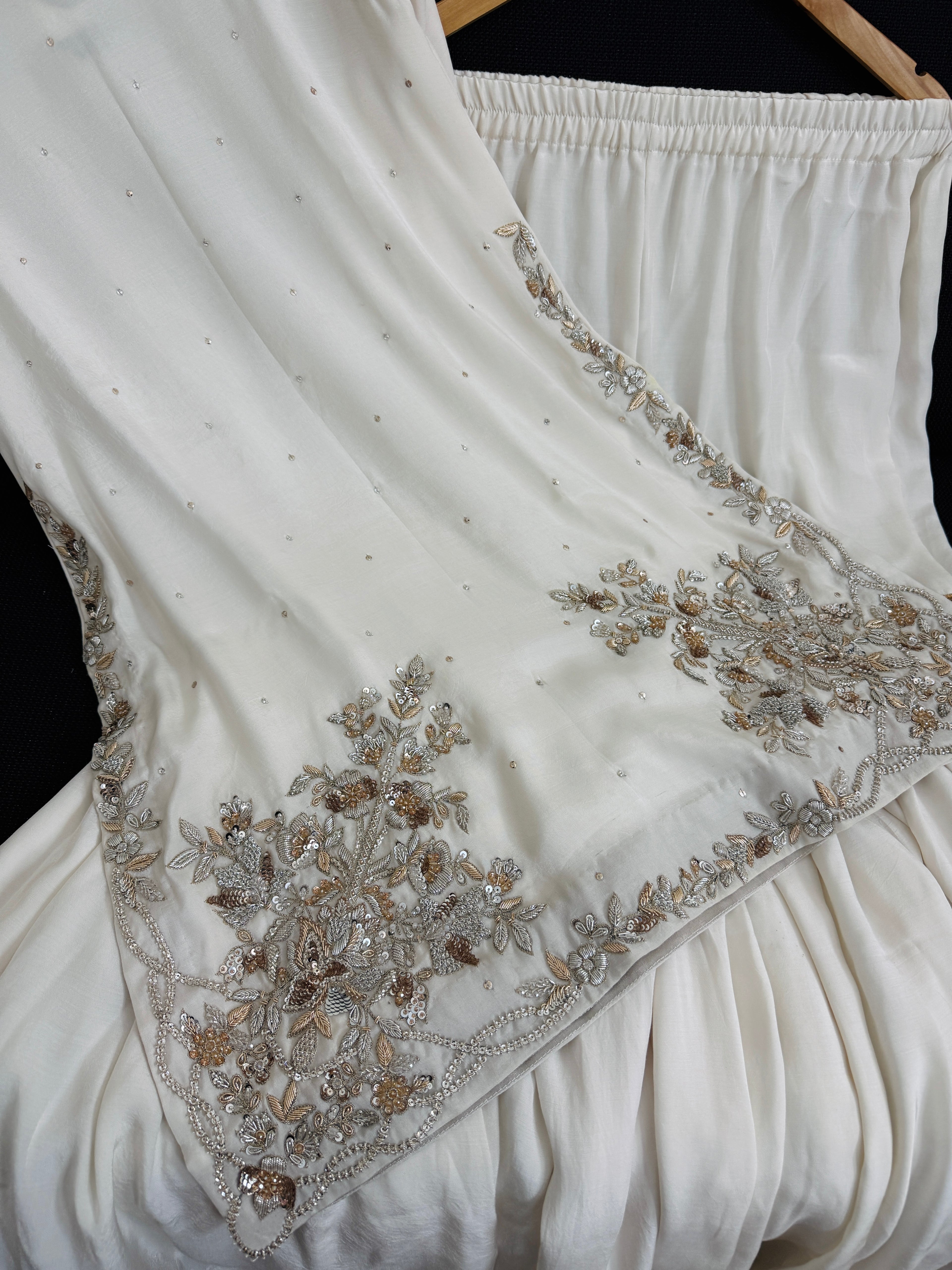3pc Silk Embroidered suit ( ZTS-722 )