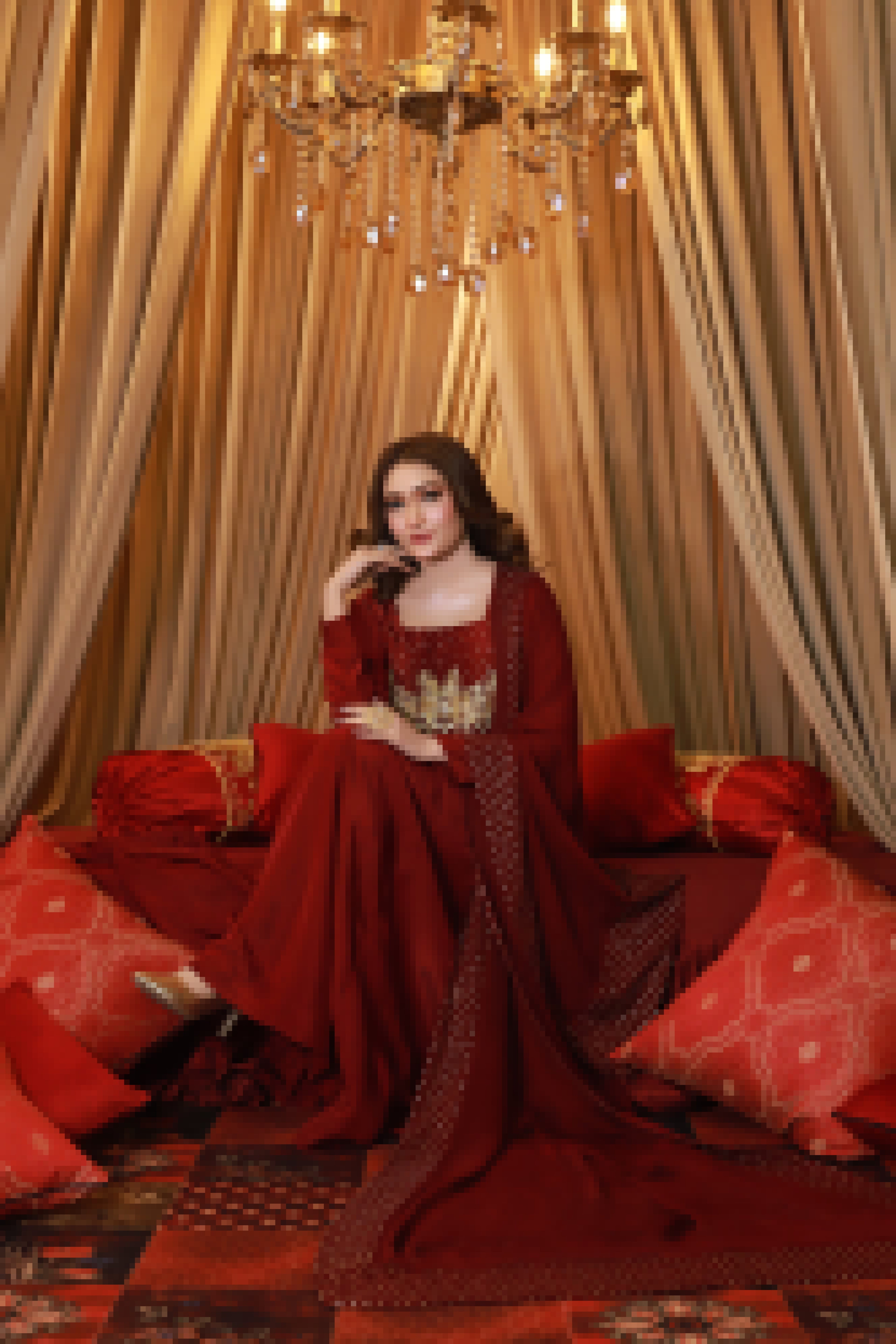 2pc-Silk Embroidered suit ( ZRS-507 )