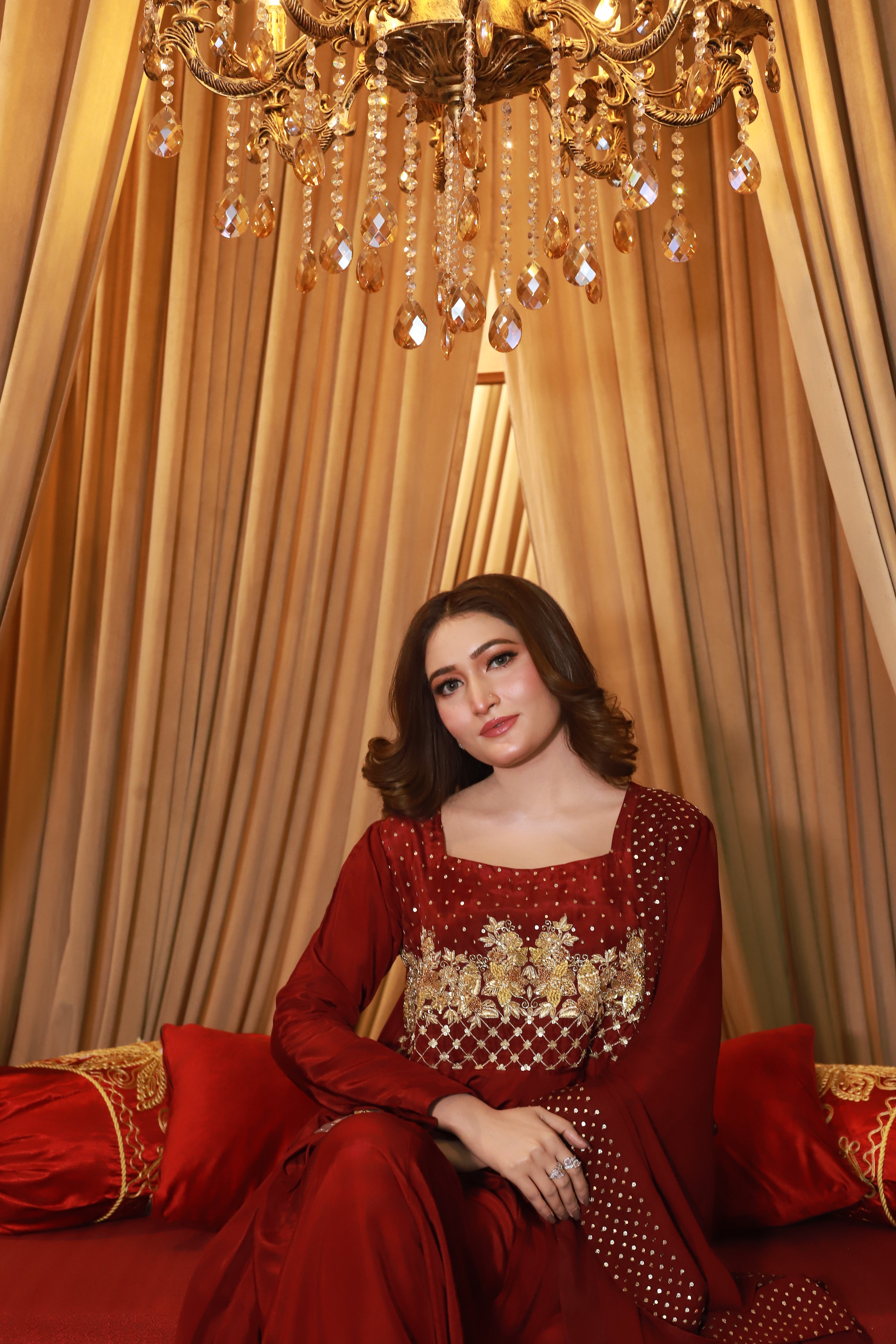 2pc-Silk Embroidered suit ( ZRS-507 )