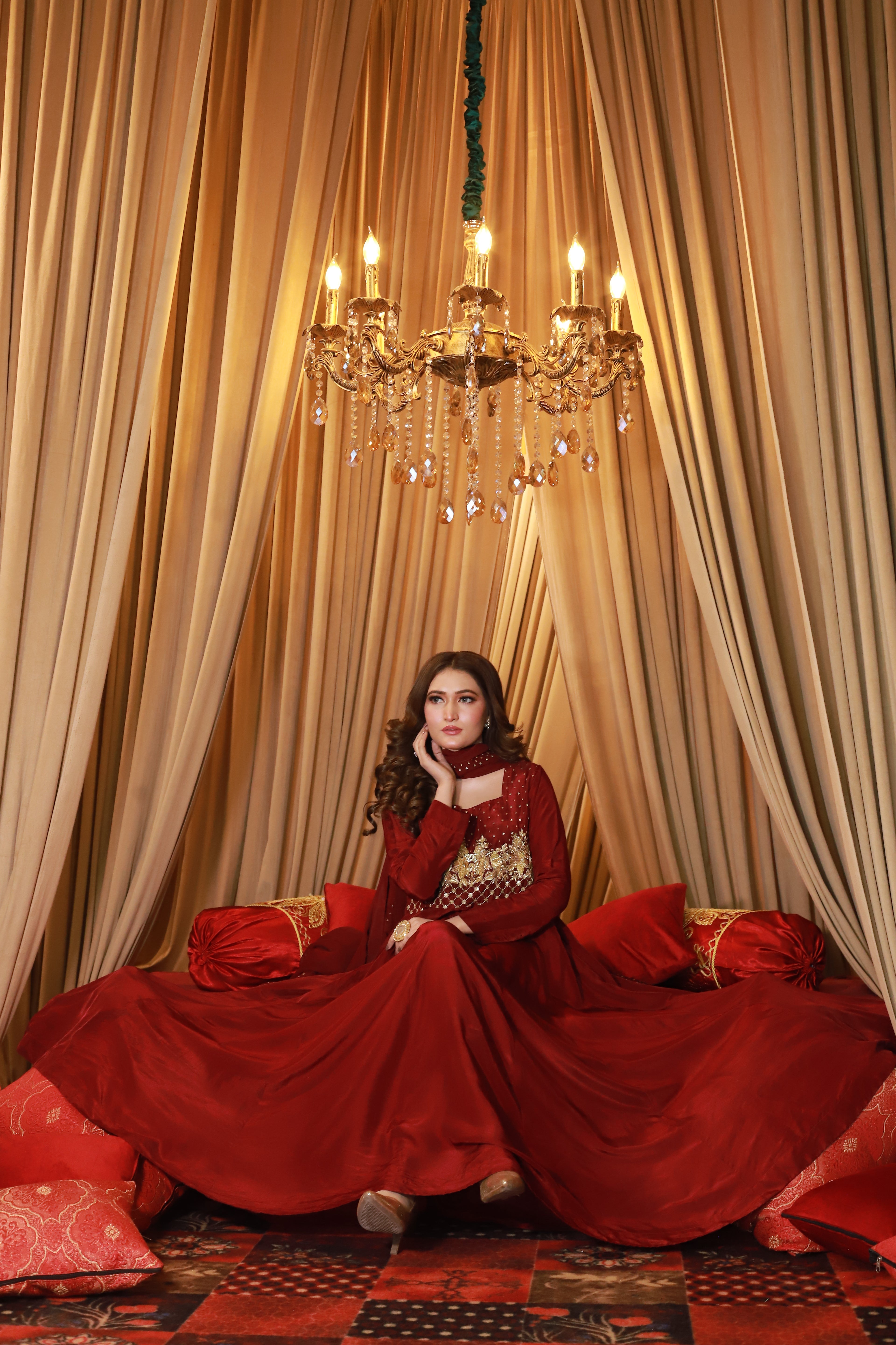 2pc-Silk Embroidered suit ( ZRS-507 )
