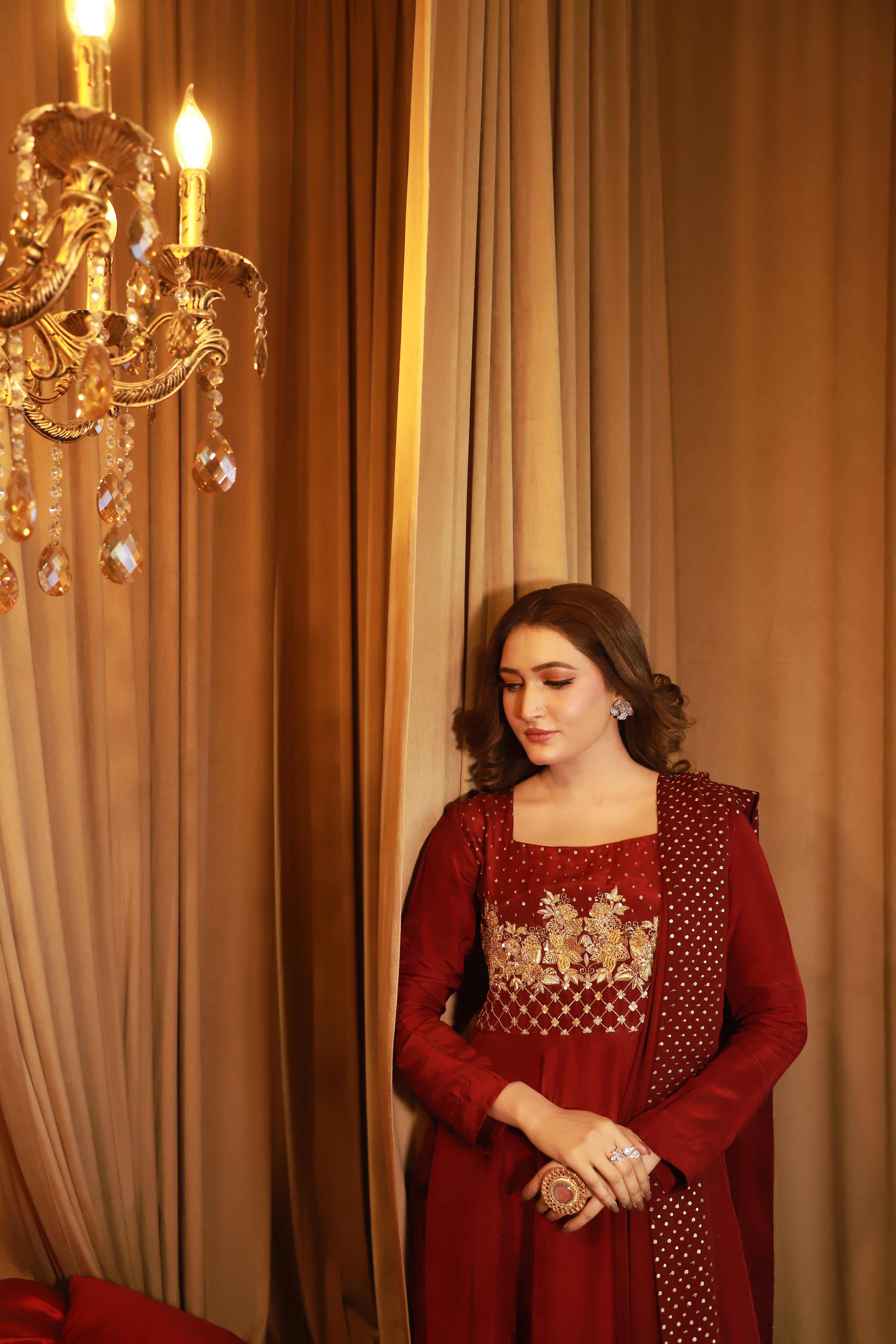 2pc-Silk Embroidered suit ( ZRS-507 )