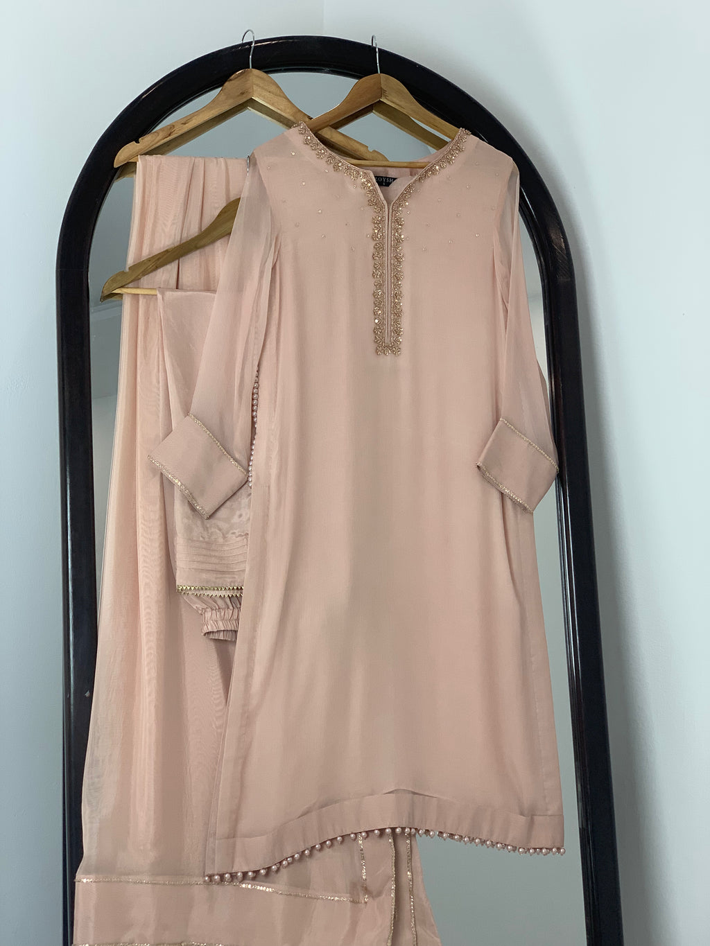 3pc Chiffon Embroidered suit ( ZC-725 )