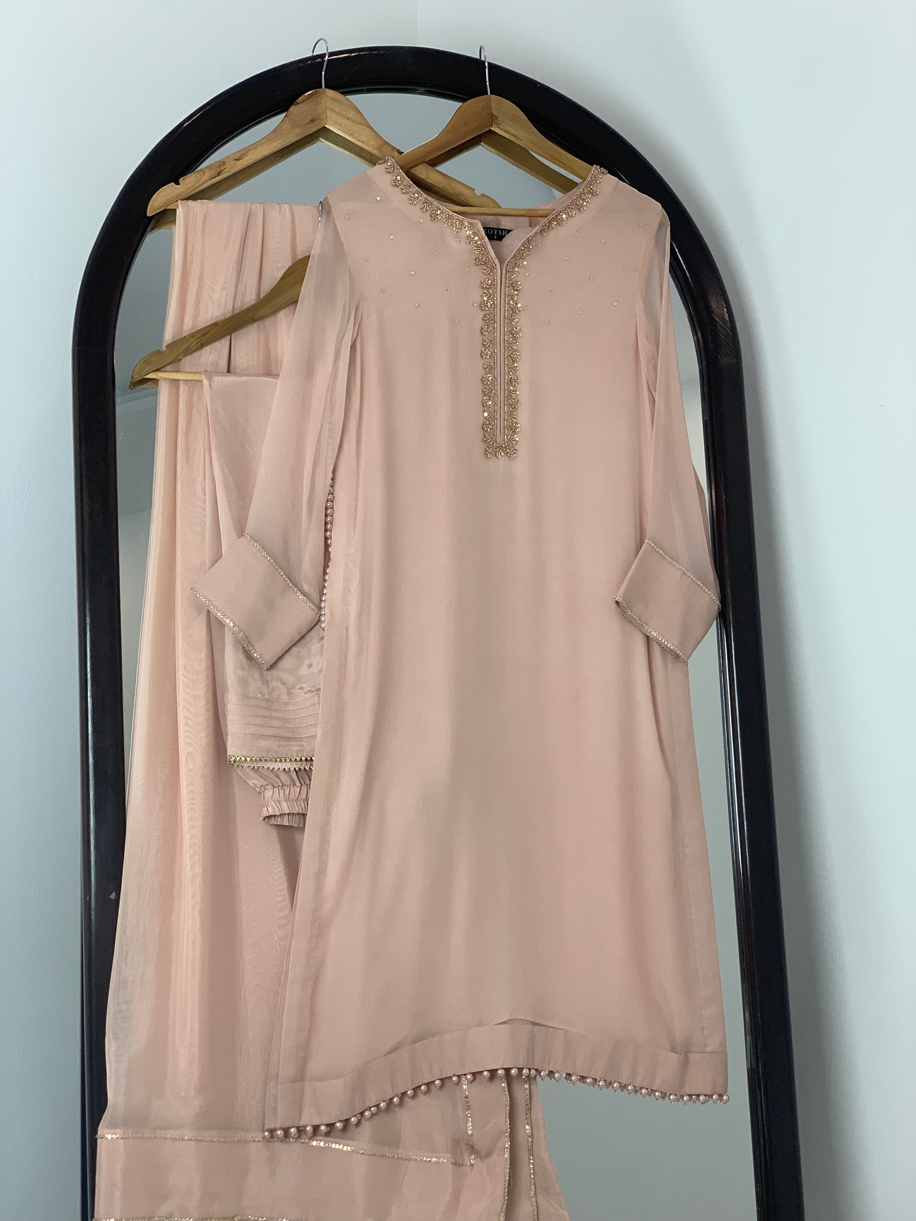 3pc Chiffon Embroidered suit ( ZC-725 )