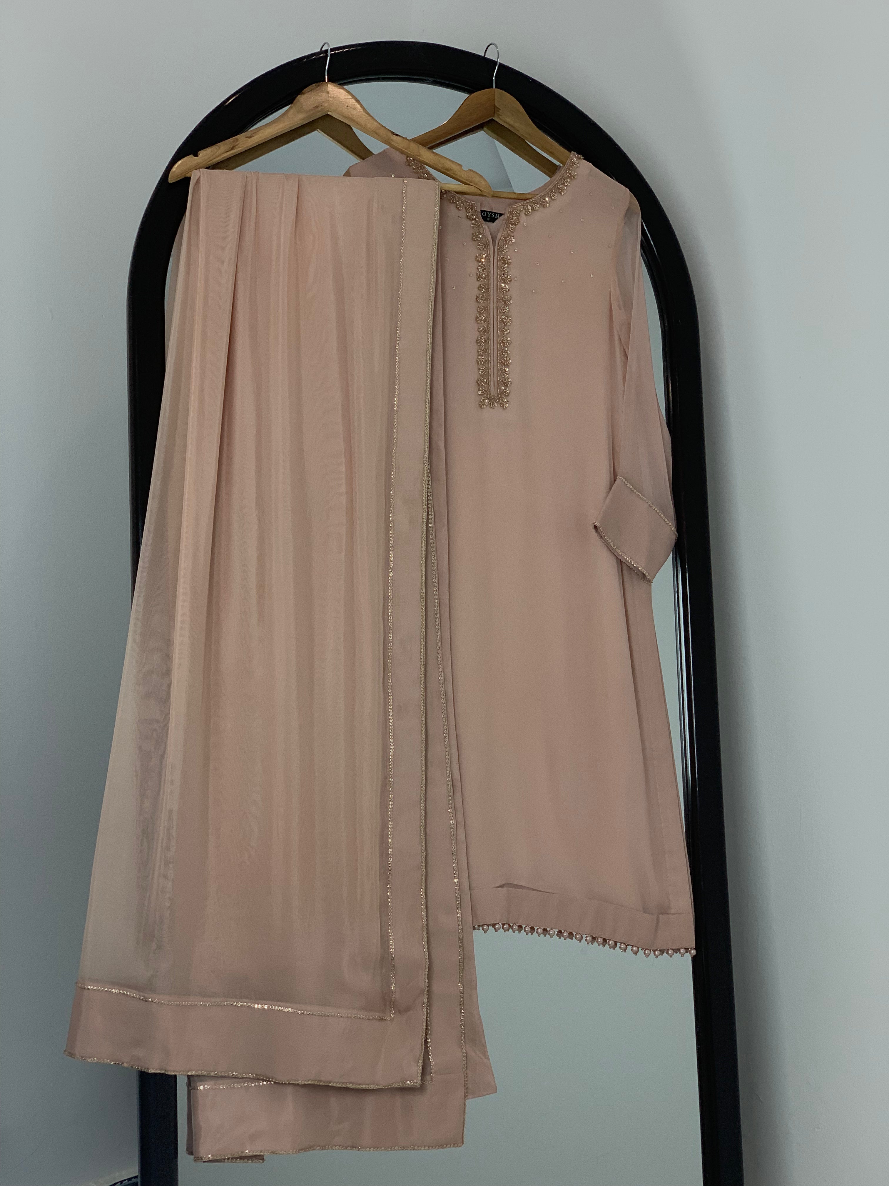 3pc Chiffon Embroidered suit ( ZC-725 )