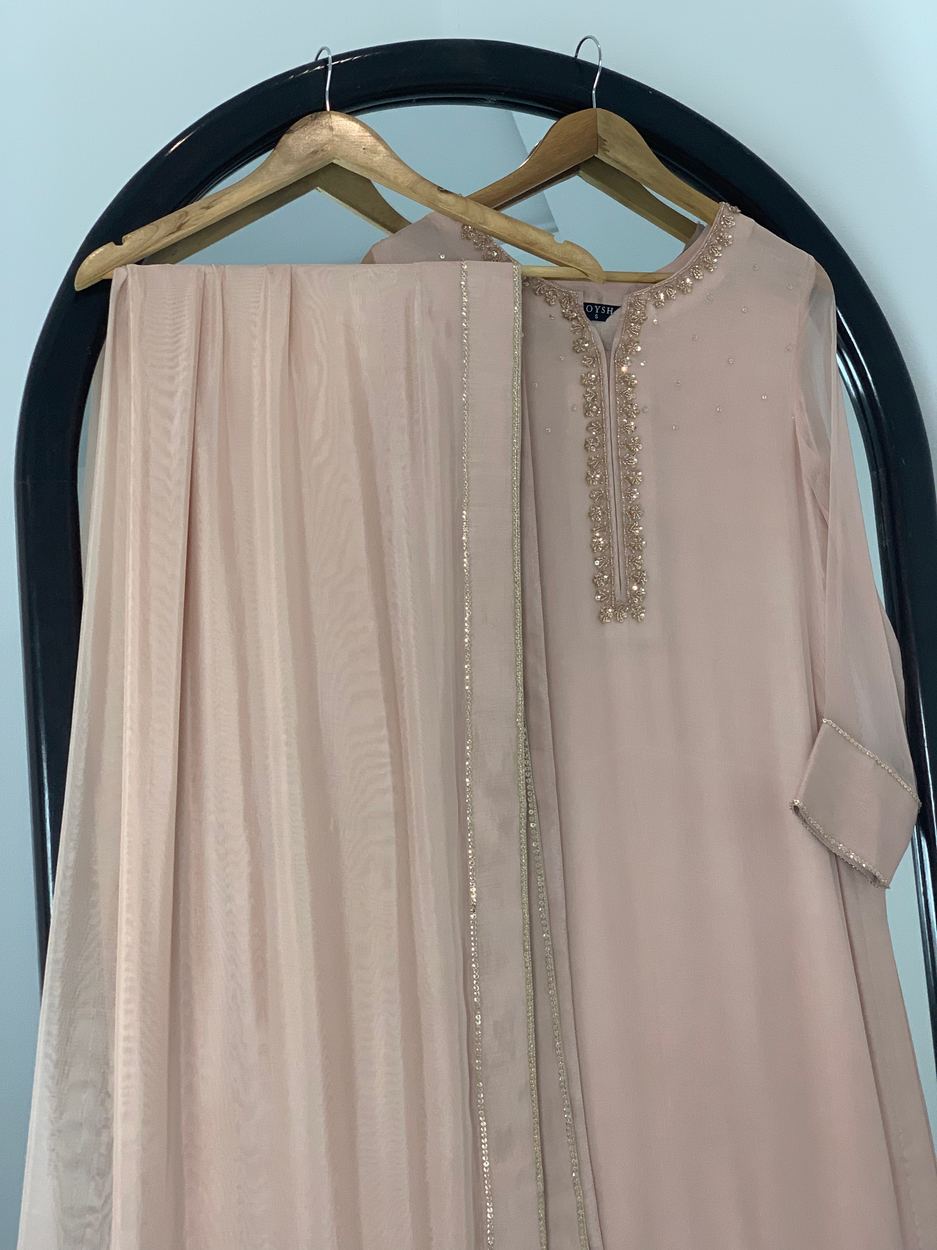 3pc Chiffon Embroidered suit ( ZC-725 )