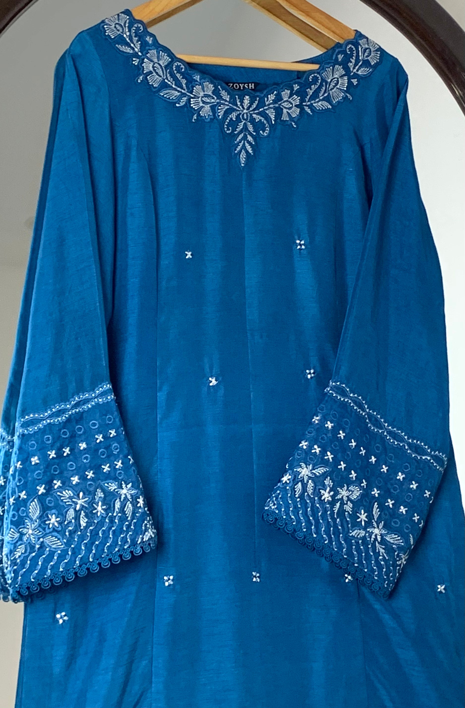 3pc Silk Embroidered suit ( ZRS-724 )