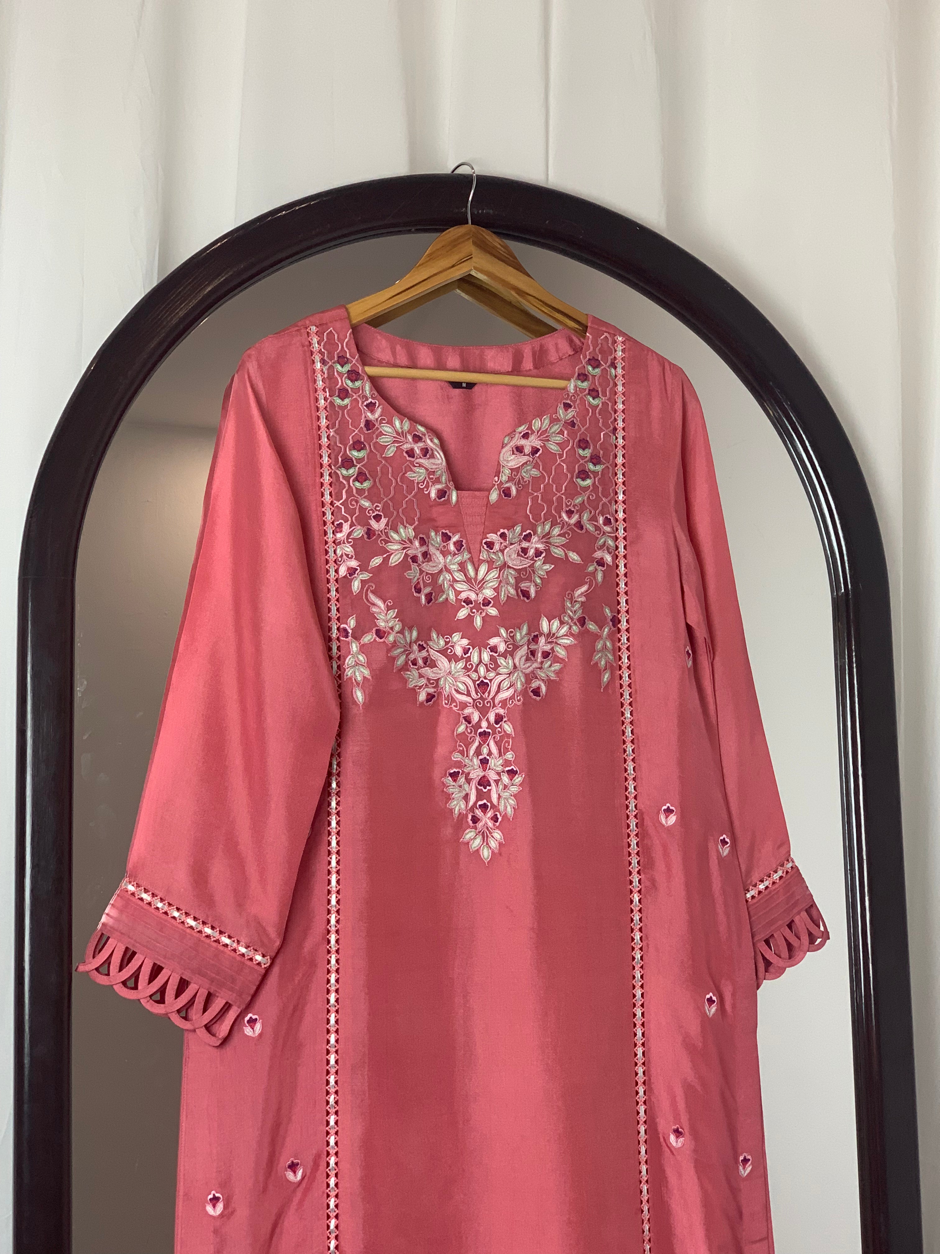 3pc Silk Embroidered suit ( ZTS-729 )