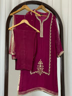 3pc Chiffon Embroidered suit ( ZC-731 )