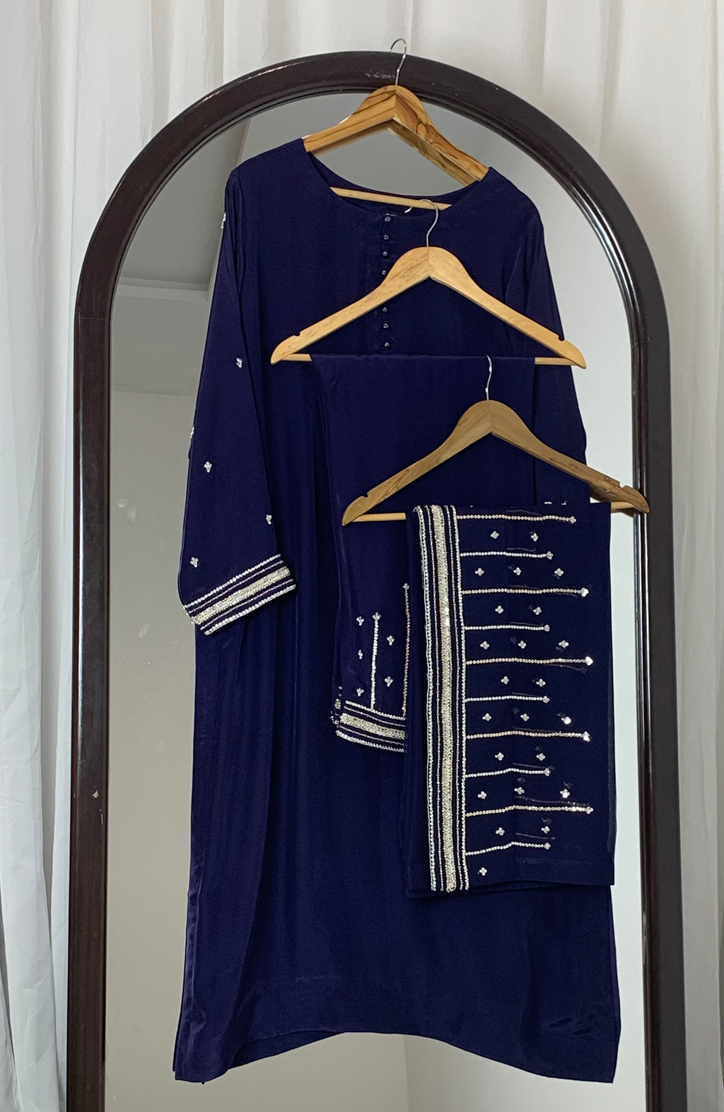3pc-Silk Embroidered suit ( ZRS-730 )