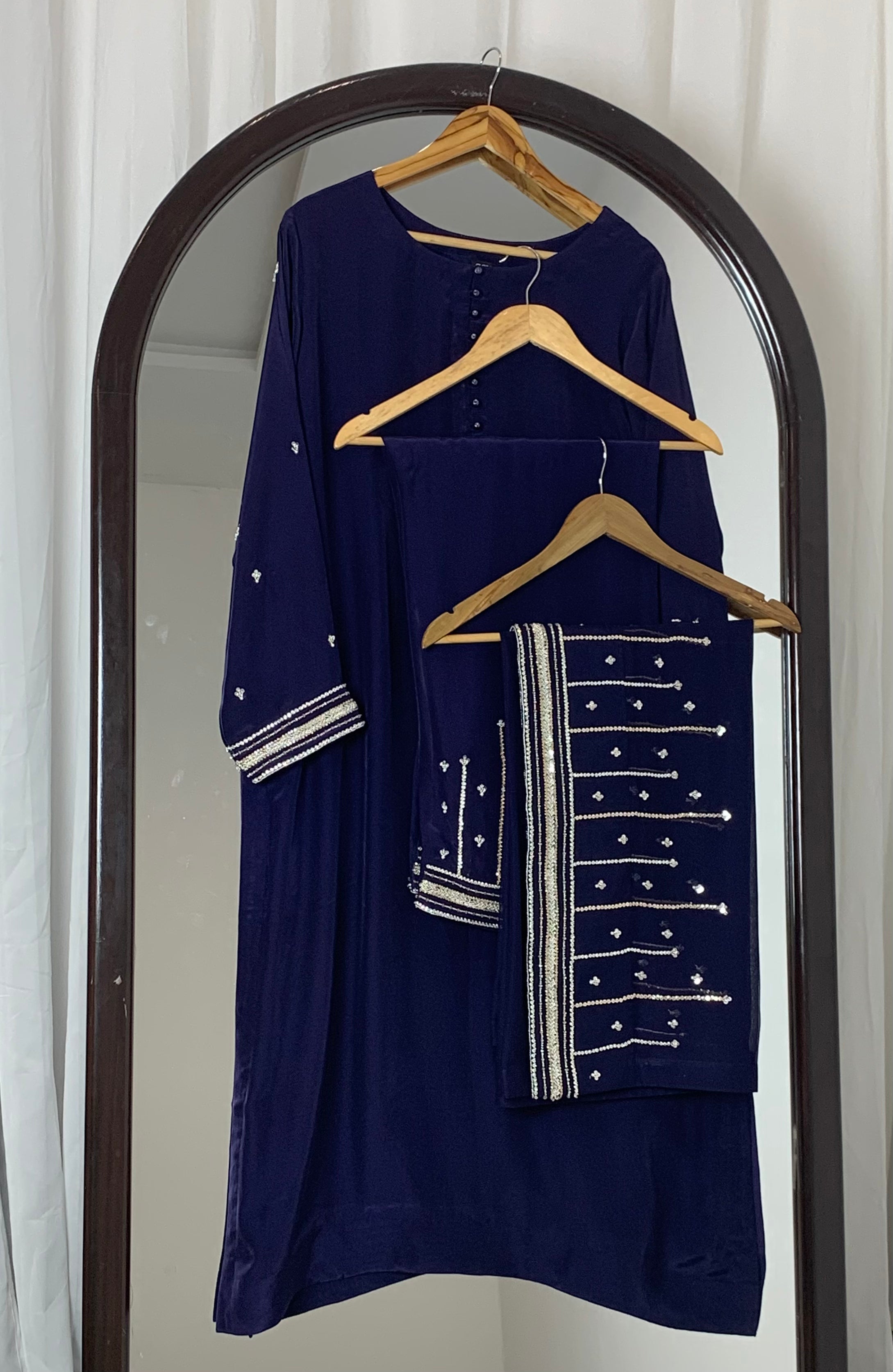 3pc-Silk Embroidered suit ( ZRS-730 )