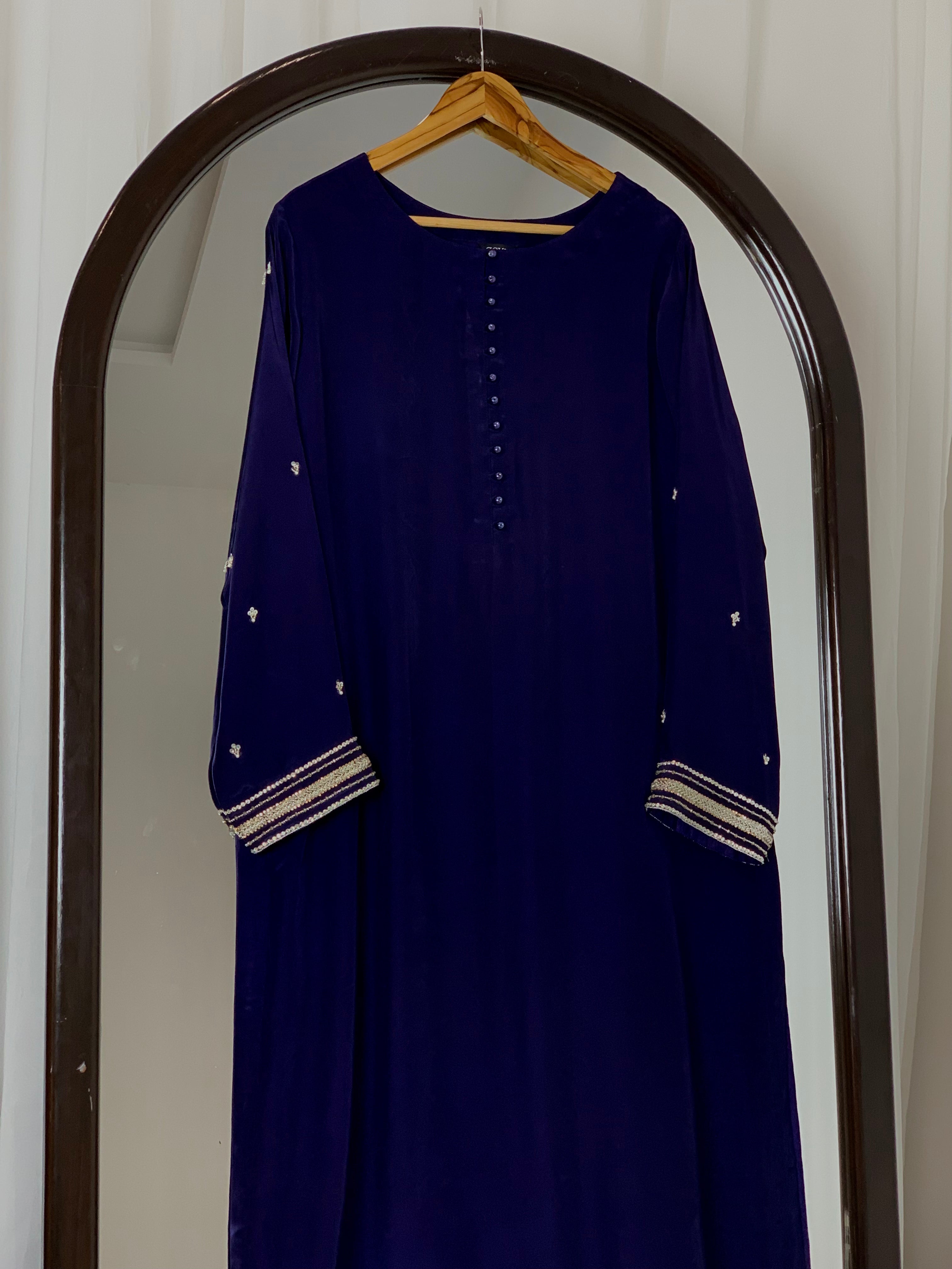 3pc-Silk Embroidered suit ( ZRS-730 )