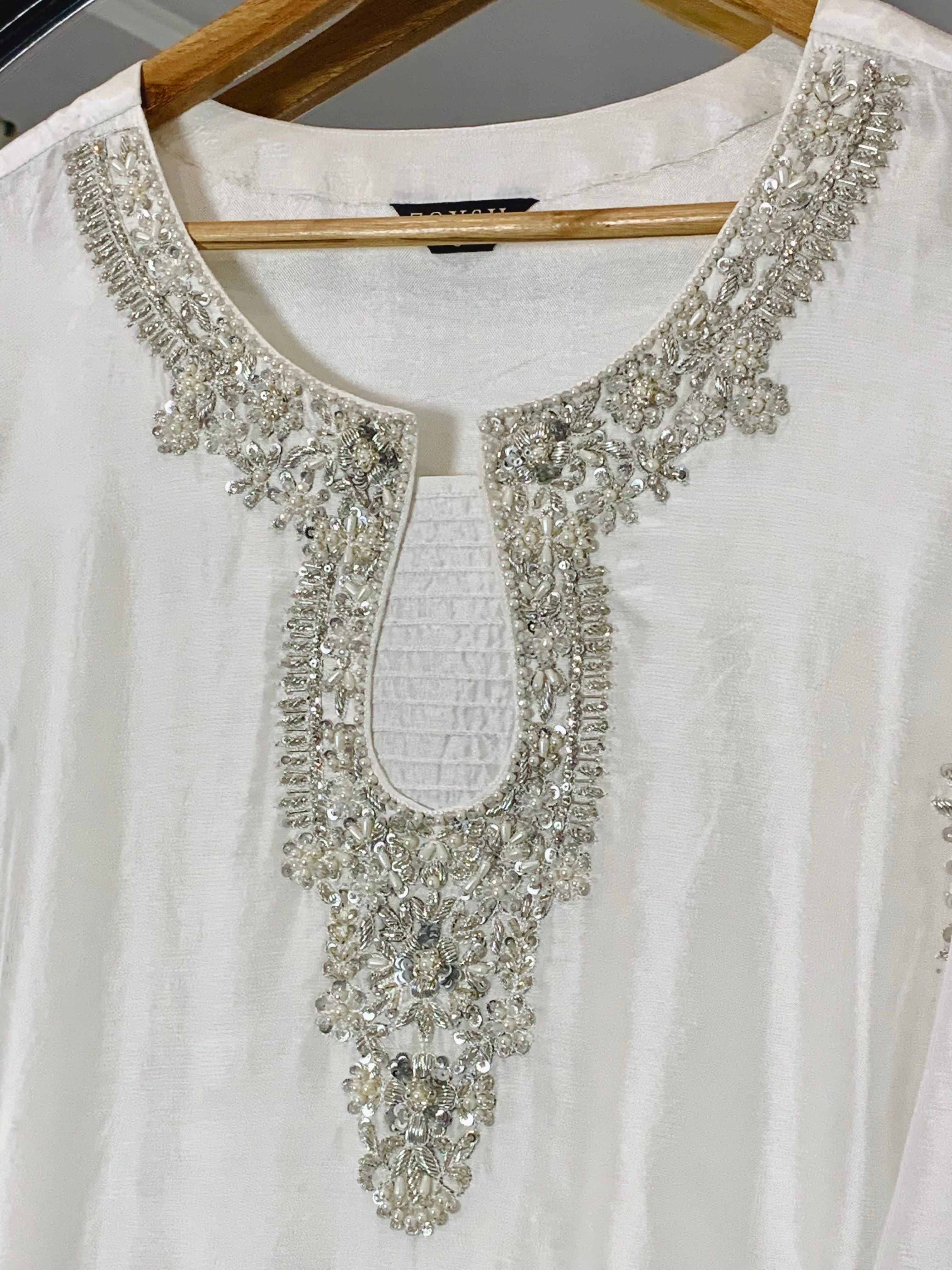 3pc-Silk Embroidered suit ( ZTS-713 )