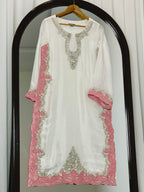 3pc-Silk Embroidered suit ( ZTS-713 )