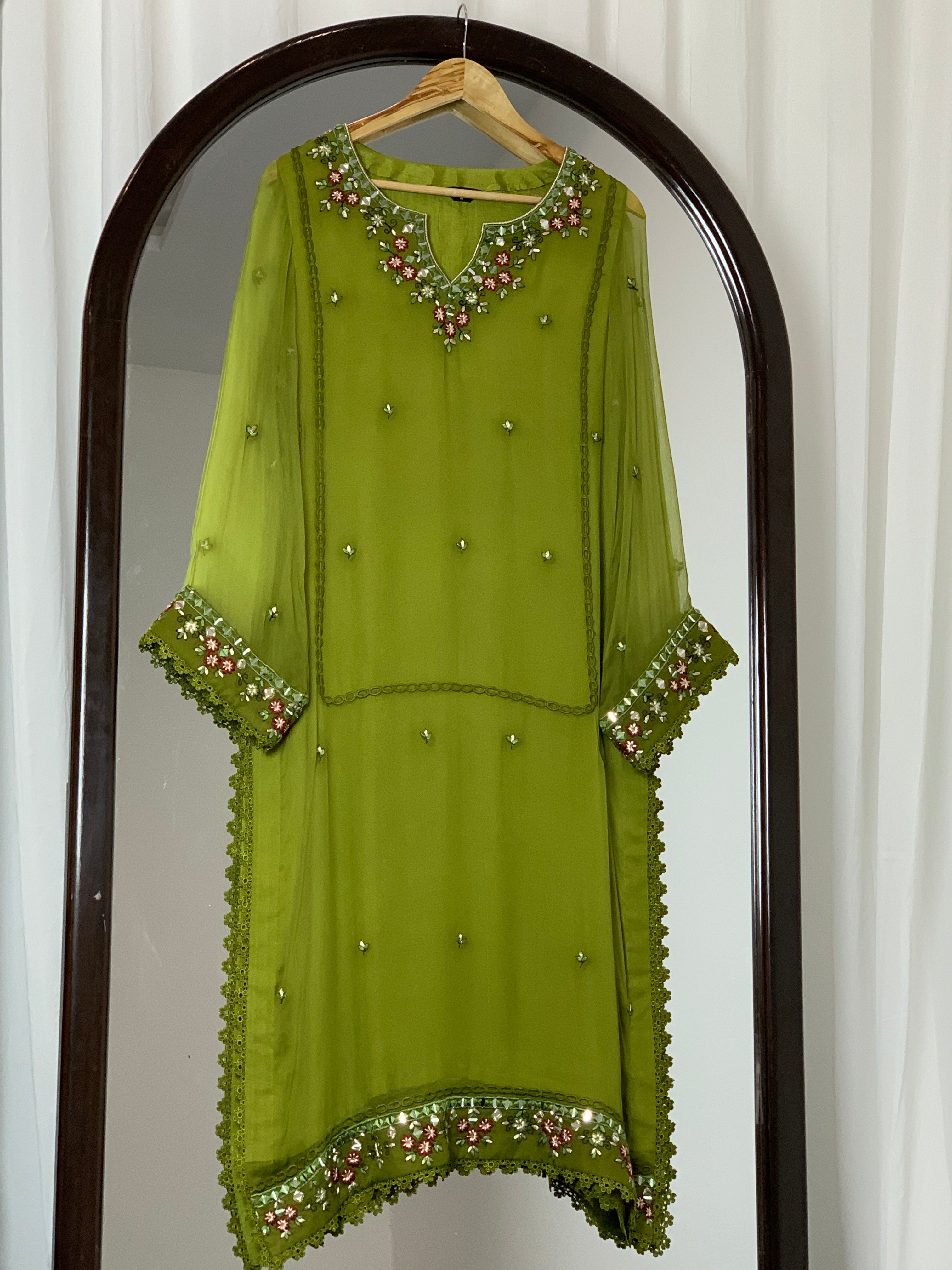 3pc-chiffon Embroidered suit ( ZTS-728 )