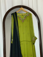 3pc-chiffon Embroidered suit ( ZTS-728 )