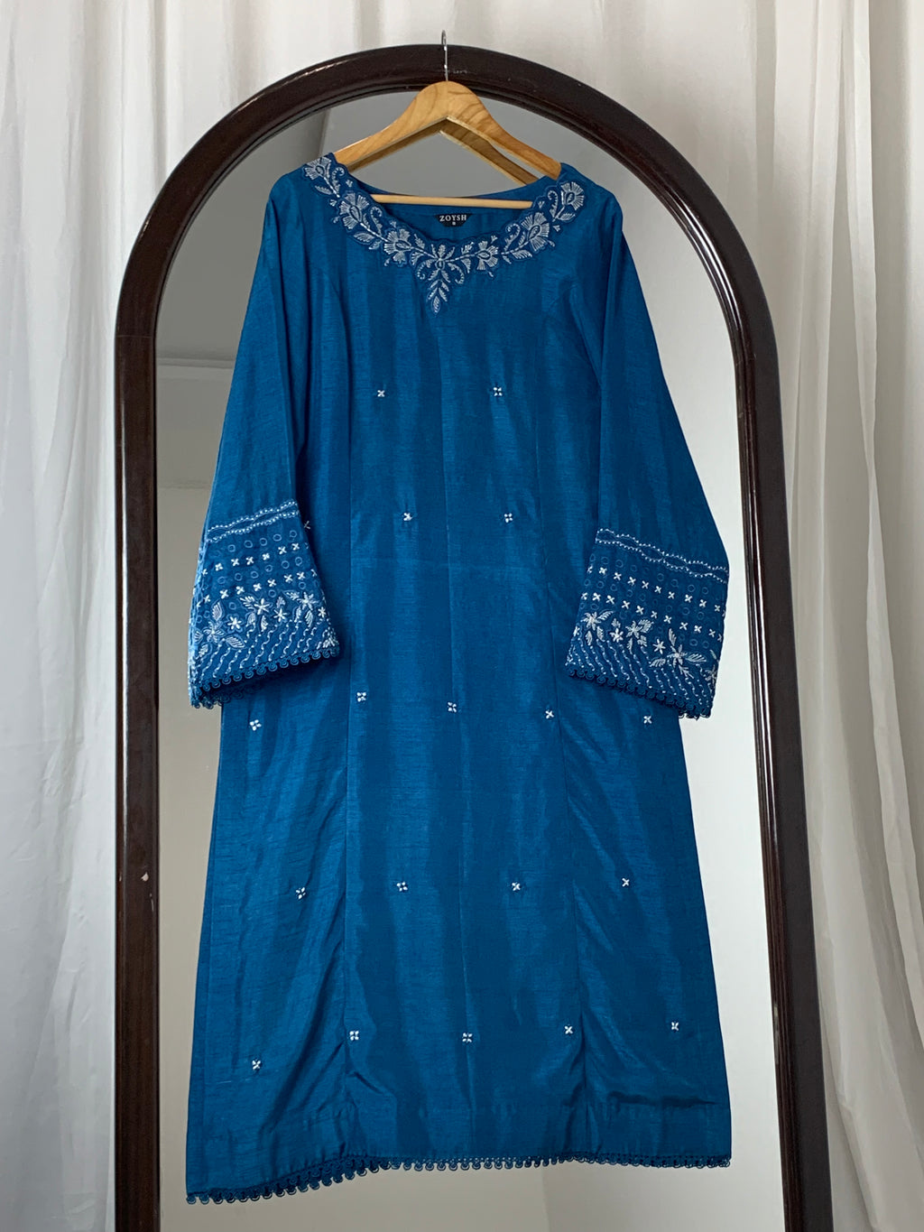 3pc Silk Embroidered suit ( ZRS-724 )