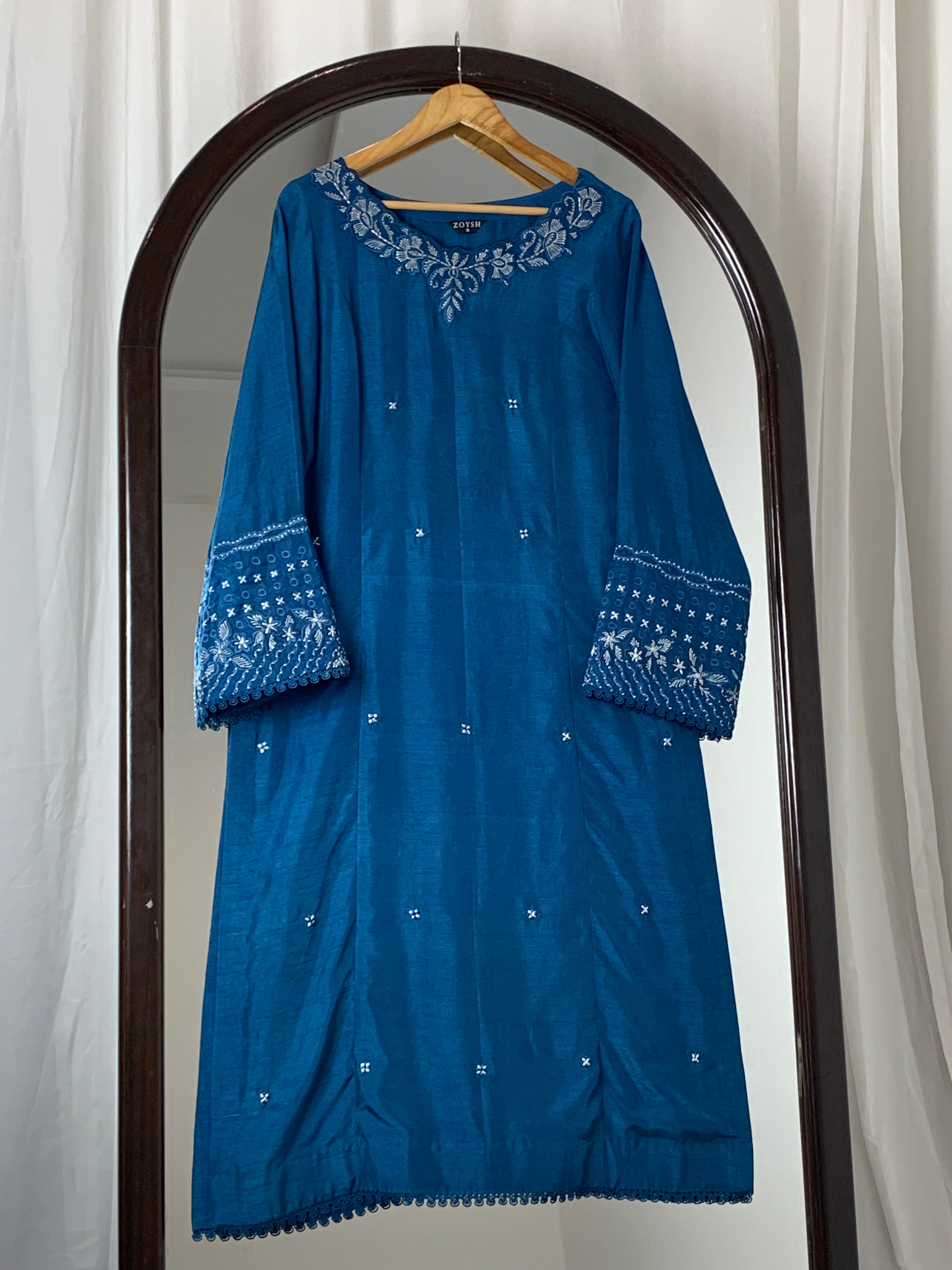 3pc Silk Embroidered suit ( ZRS-724 )