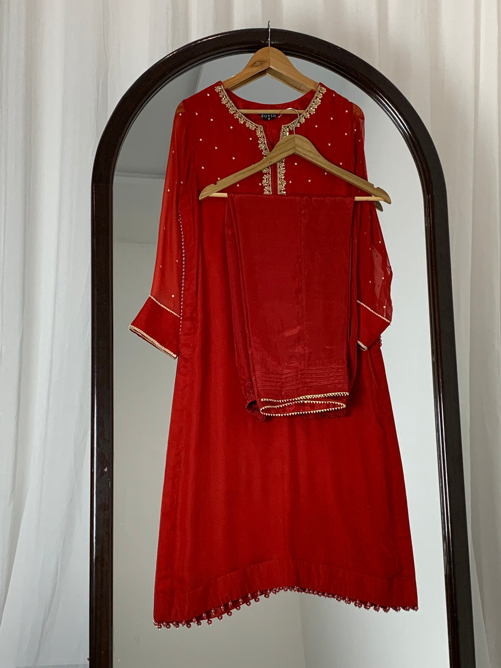 3pc Chiffon Embroidered suit ( ZC-725 )
