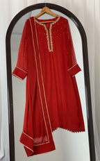 3pc Chiffon Embroidered suit ( ZC-725 )