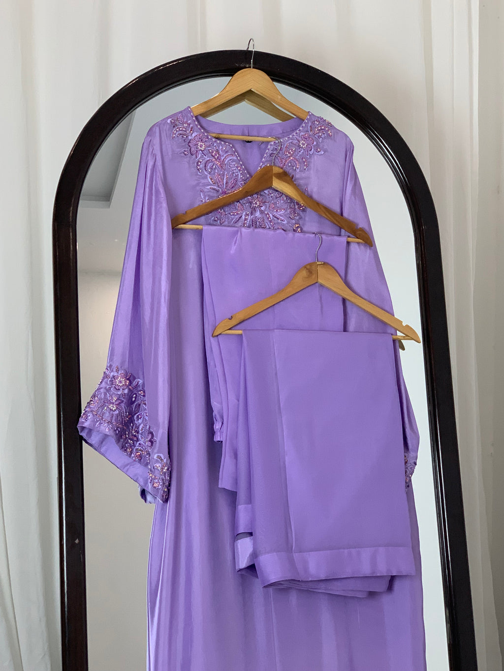 3pc Silk Embroidered suit ( ZTS-732 )