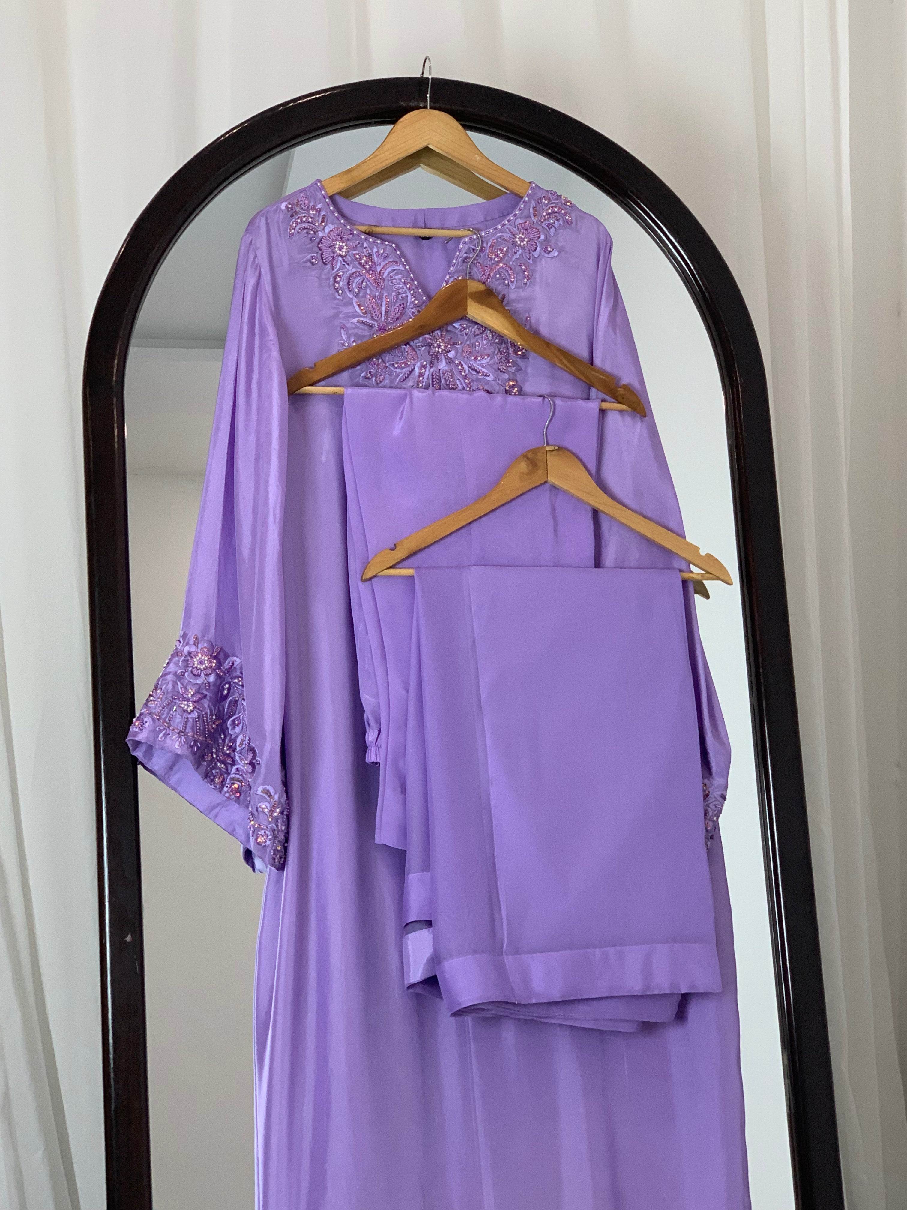 3pc Silk Embroidered suit ( ZTS-732 )