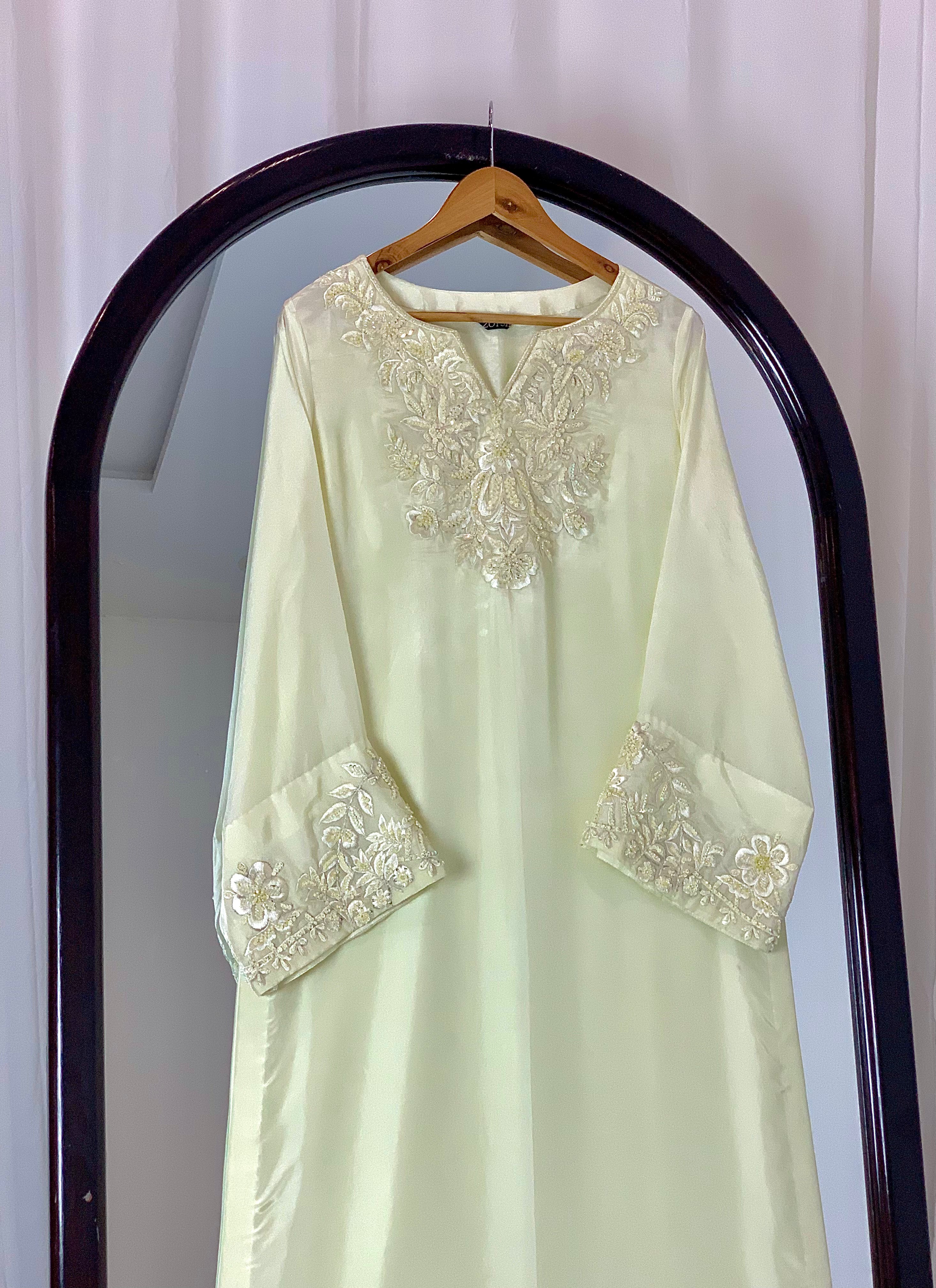 3pc Silk Embroidered suit ( ZTS-732 )