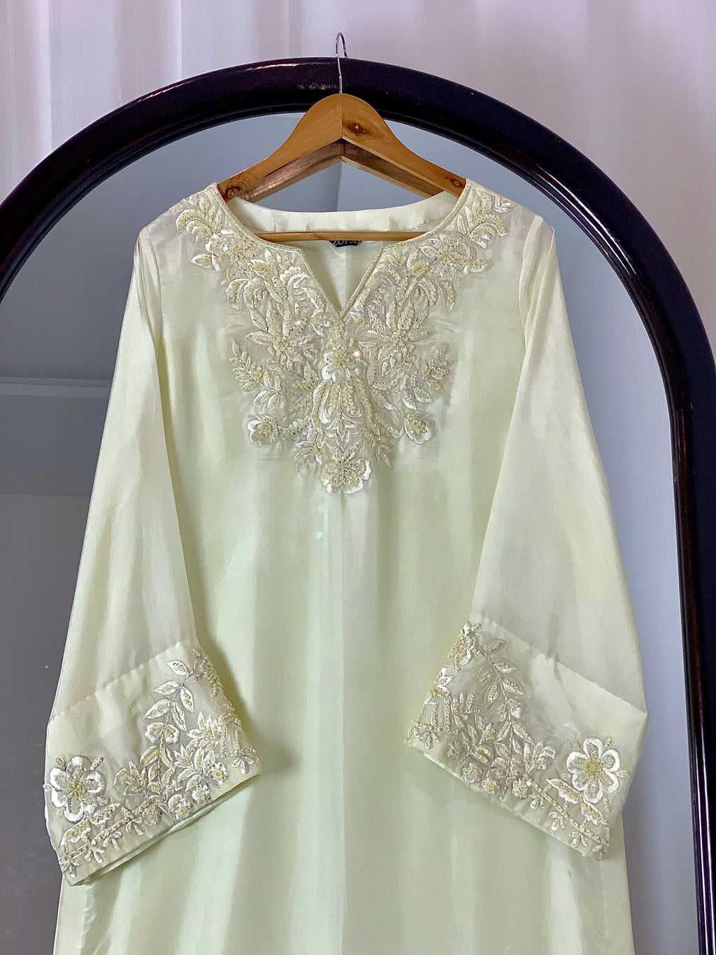 3pc Silk Embroidered suit ( ZTS-732 )