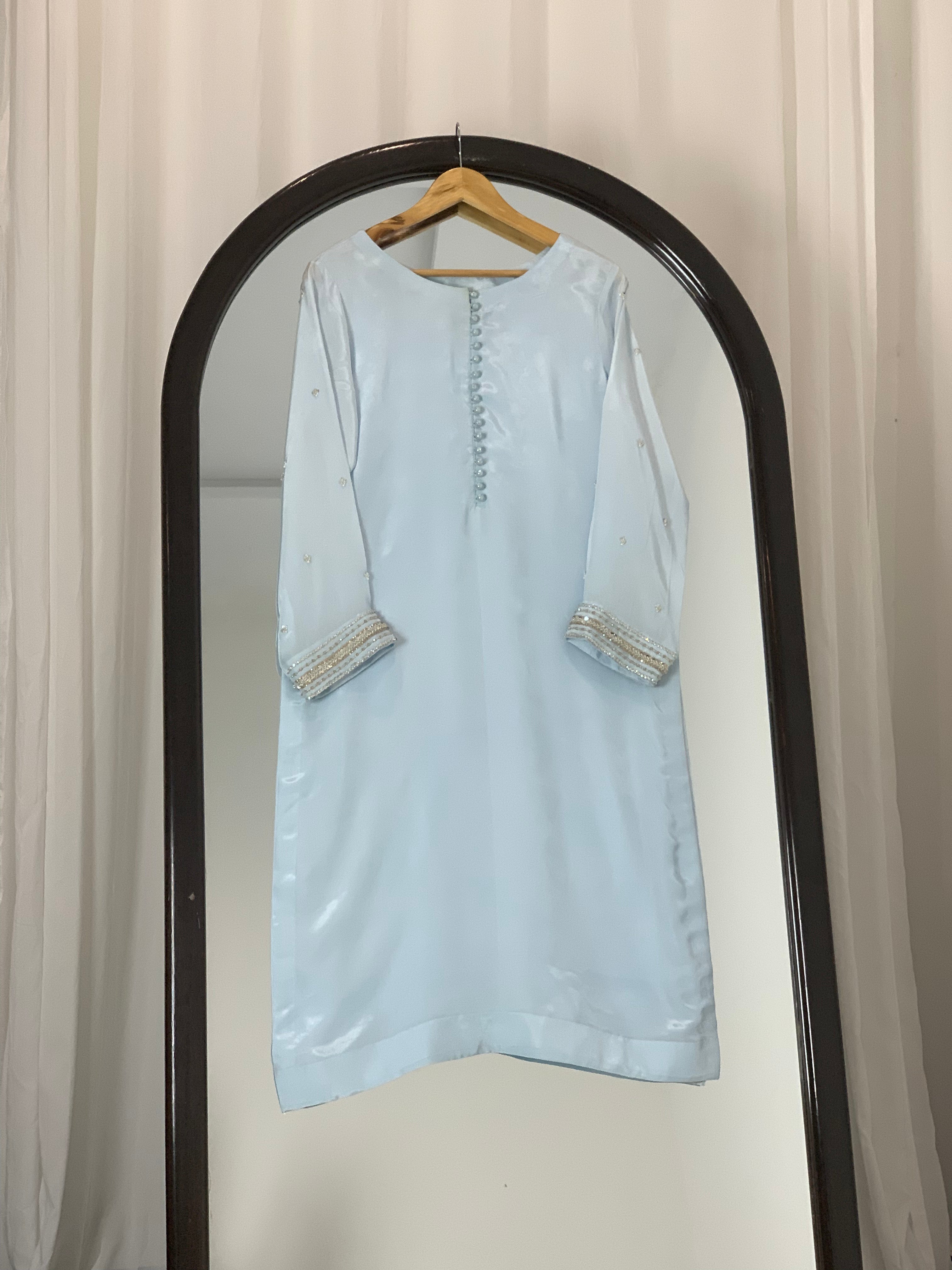 3pc-Silk Embroidered suit ( ZRS-730 )