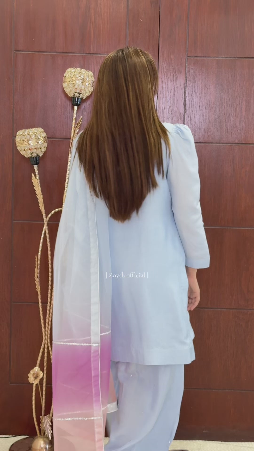 3 Piece - Embroidered Tussle Silk Suit