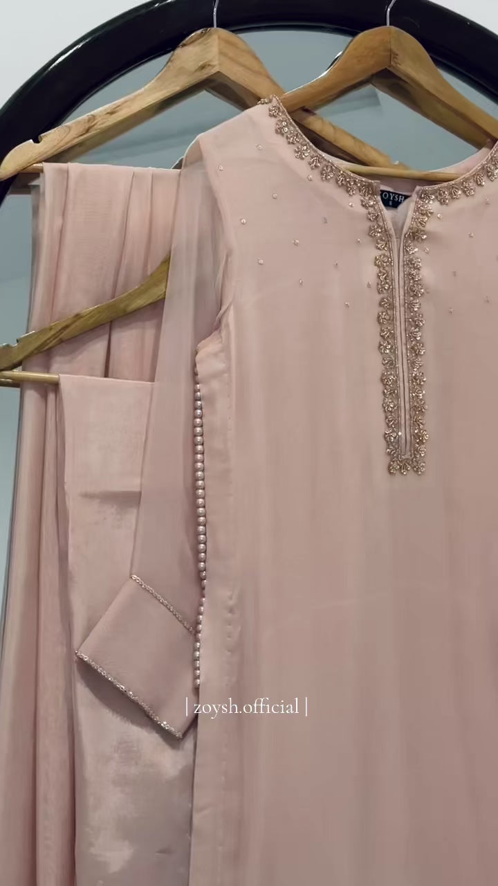 3pc Chiffon Embroidered suit ( ZC-725 )