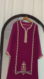 3pc Chiffon Embroidered suit ( ZC-731 )
