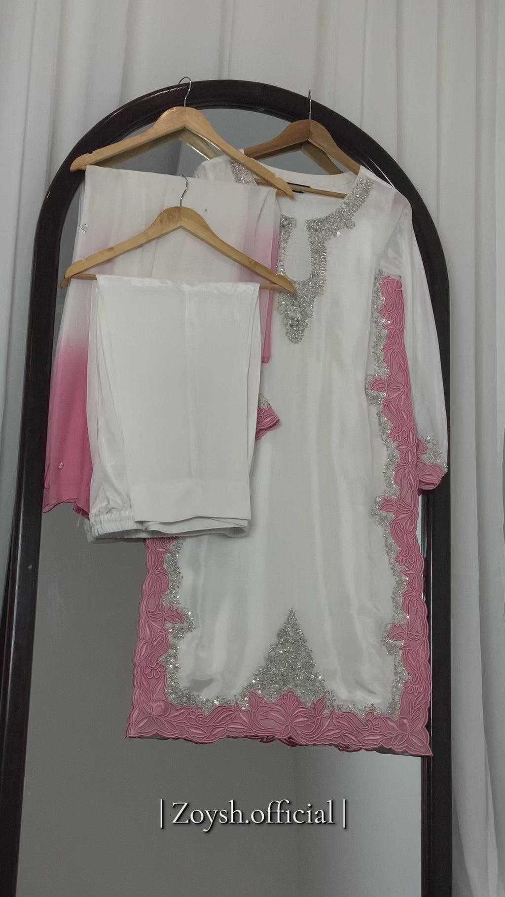 3pc-Silk Embroidered suit ( ZTS-713 )